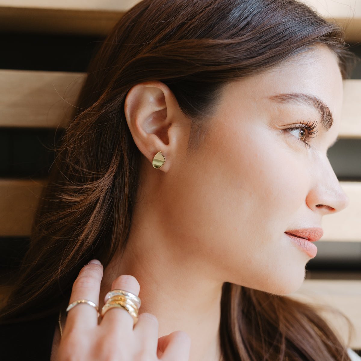 POISE CURVE STUDS - SO PRETTY CARA COTTER