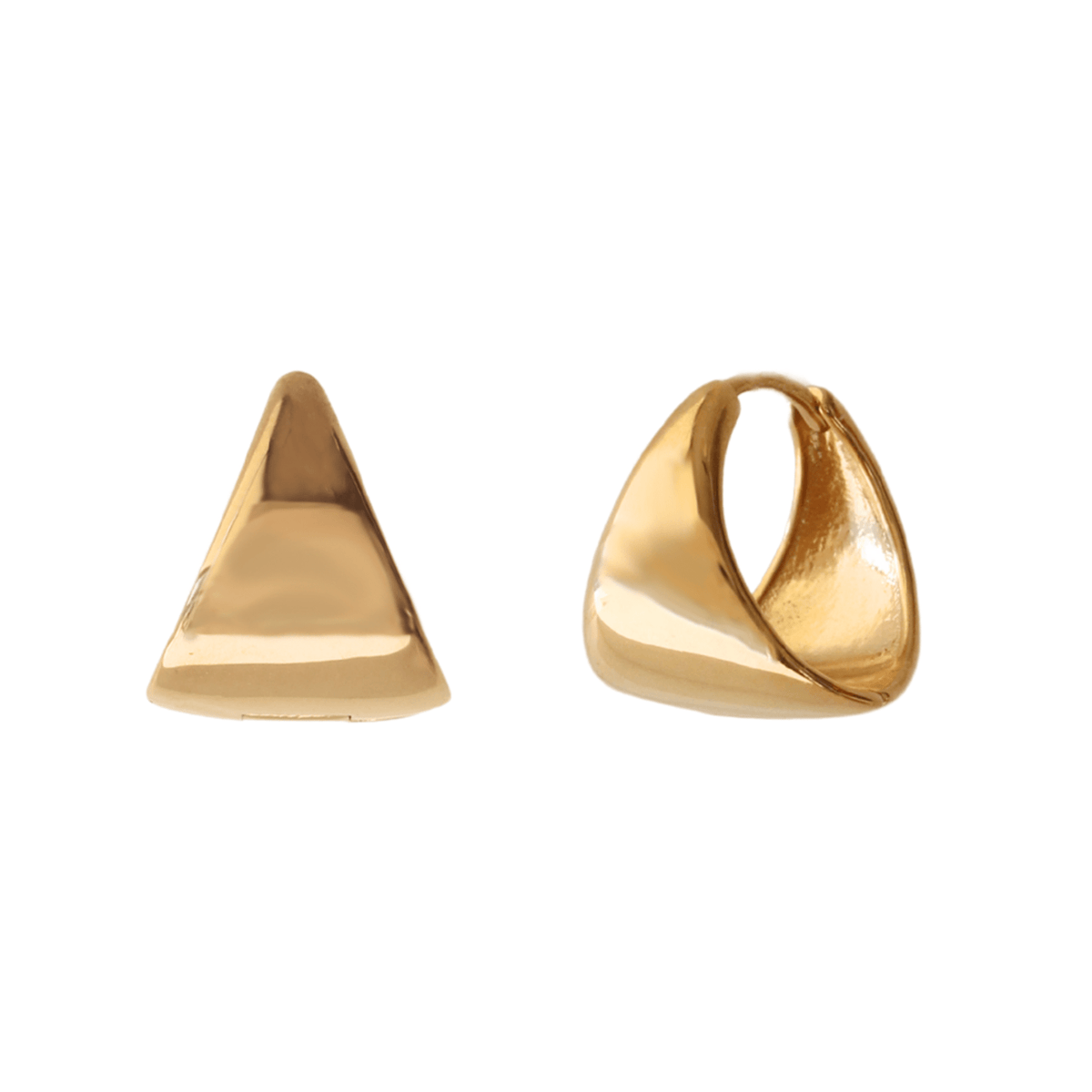 Poise Grande Sculpted Triangle Hoops - SO PRETTY CARA COTTER