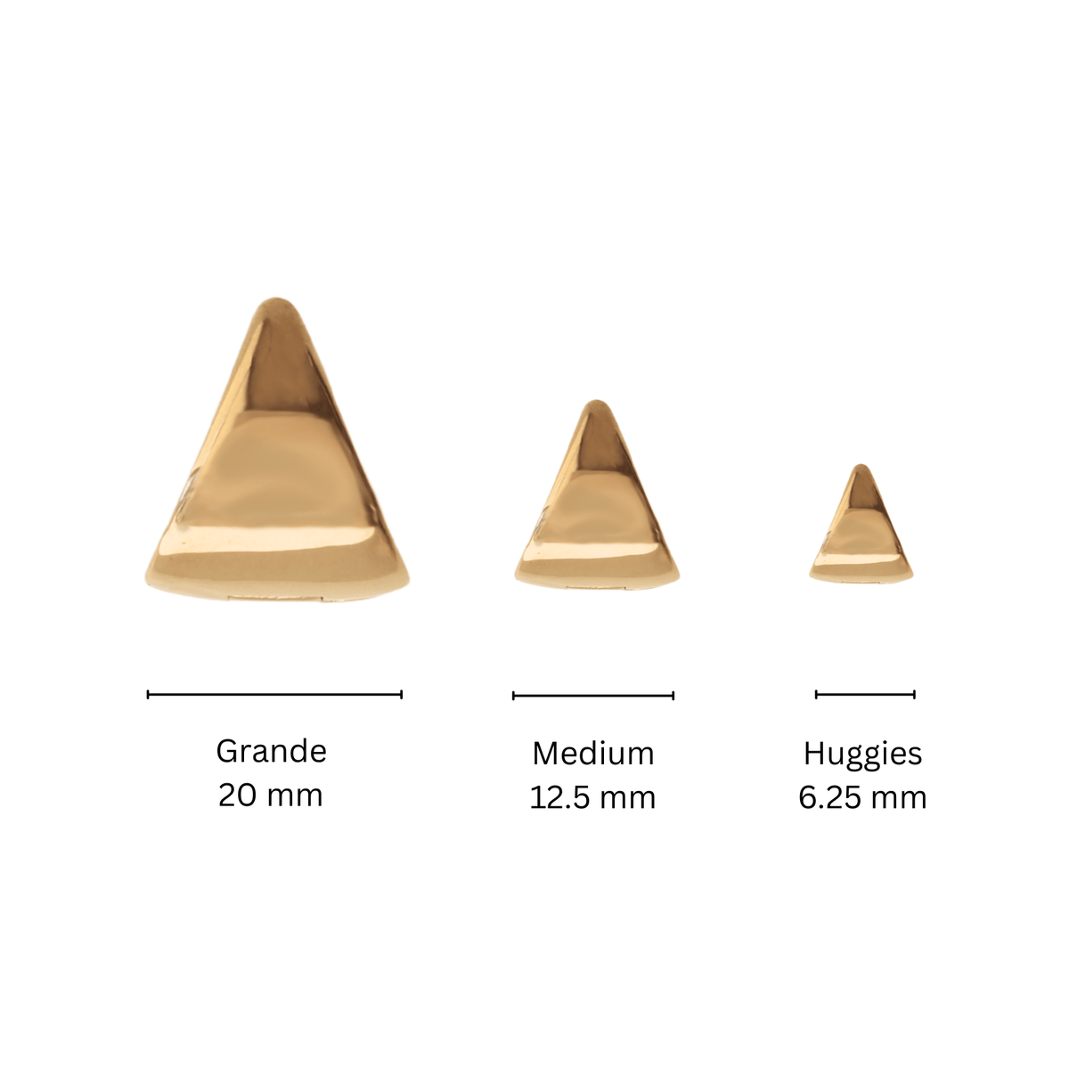 Poise Grande Sculpted Triangle Hoops - SO PRETTY CARA COTTER