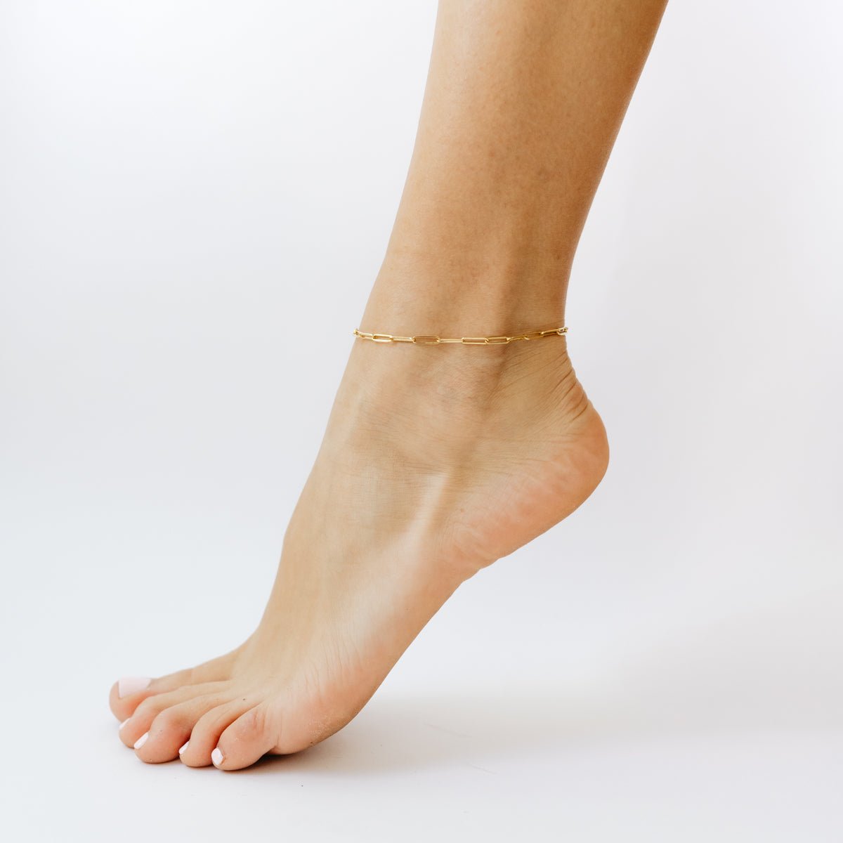 POISE OVAL LINK ANKLET - GOLD - SO PRETTY CARA COTTER
