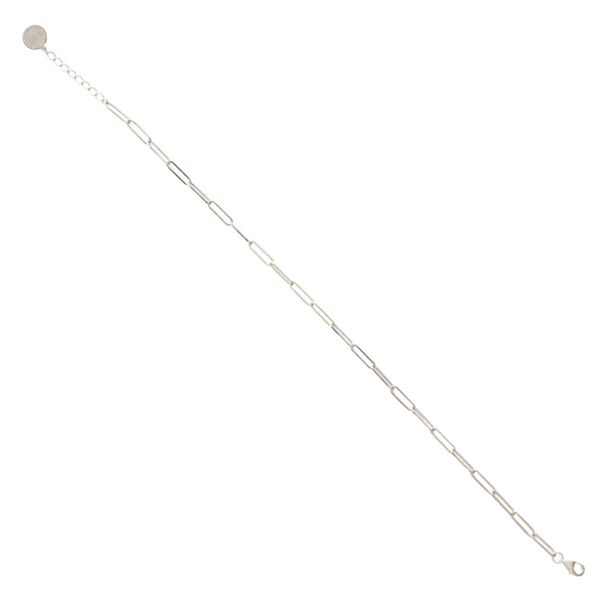 POISE OVAL LINK ANKLET - SILVER - SO PRETTY CARA COTTER
