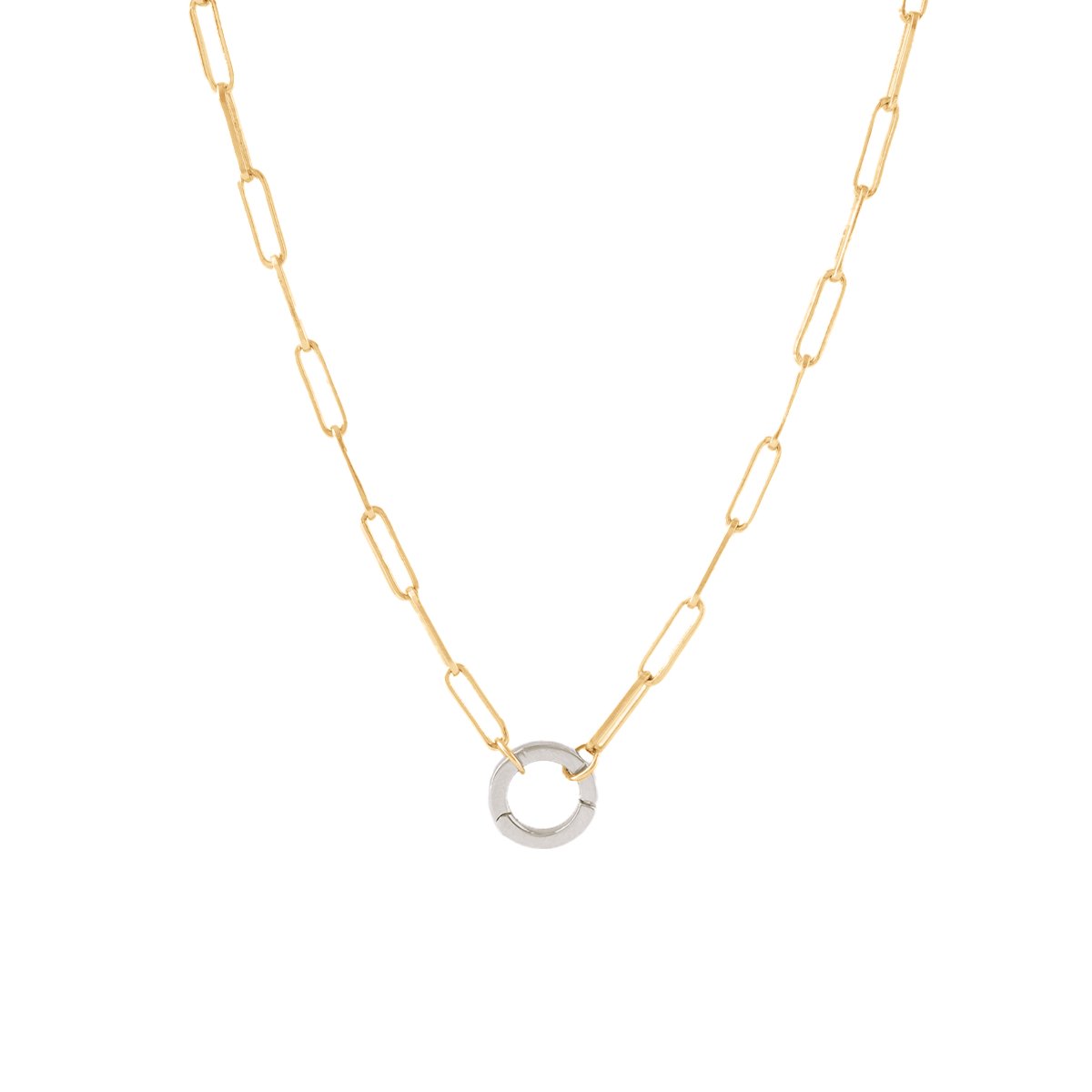 POISE OVAL LINK OPEN ENDED NECKLACE - GOLD - CHOOSE CONNECTOR - SO PRETTY CARA COTTER