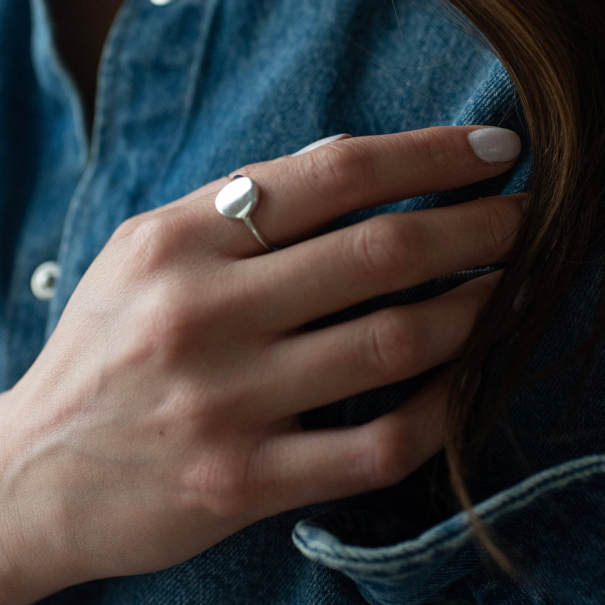Poise Oval Signet RIng - SO PRETTY CARA COTTER