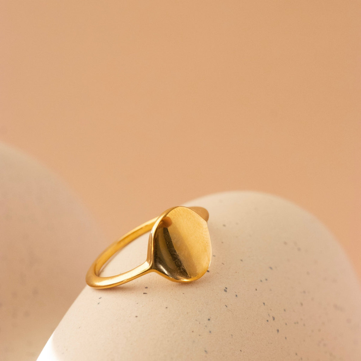 Poise Oval Signet RIng - SO PRETTY CARA COTTER