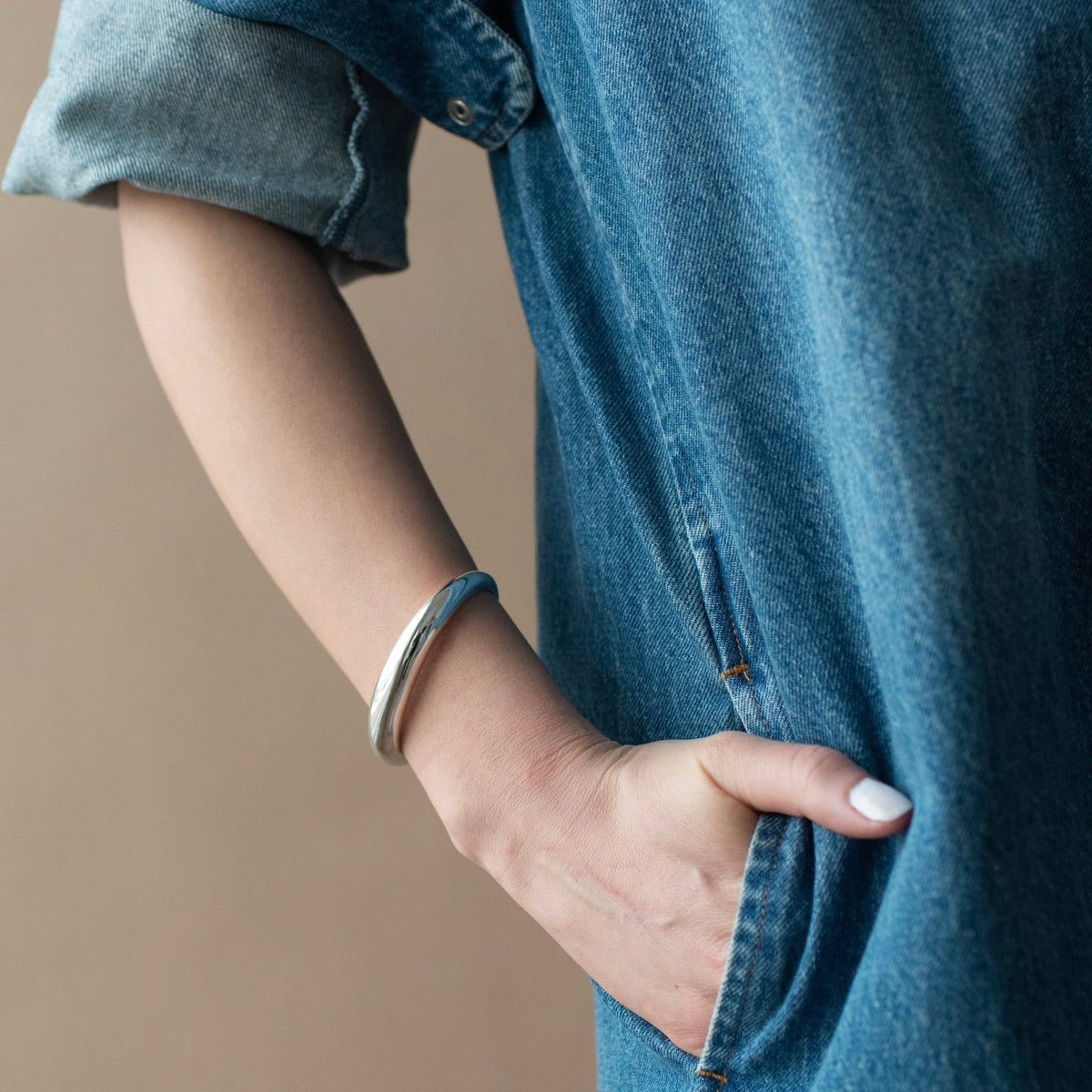 Poise Sculpted Cuff Bracelet - SO PRETTY CARA COTTER