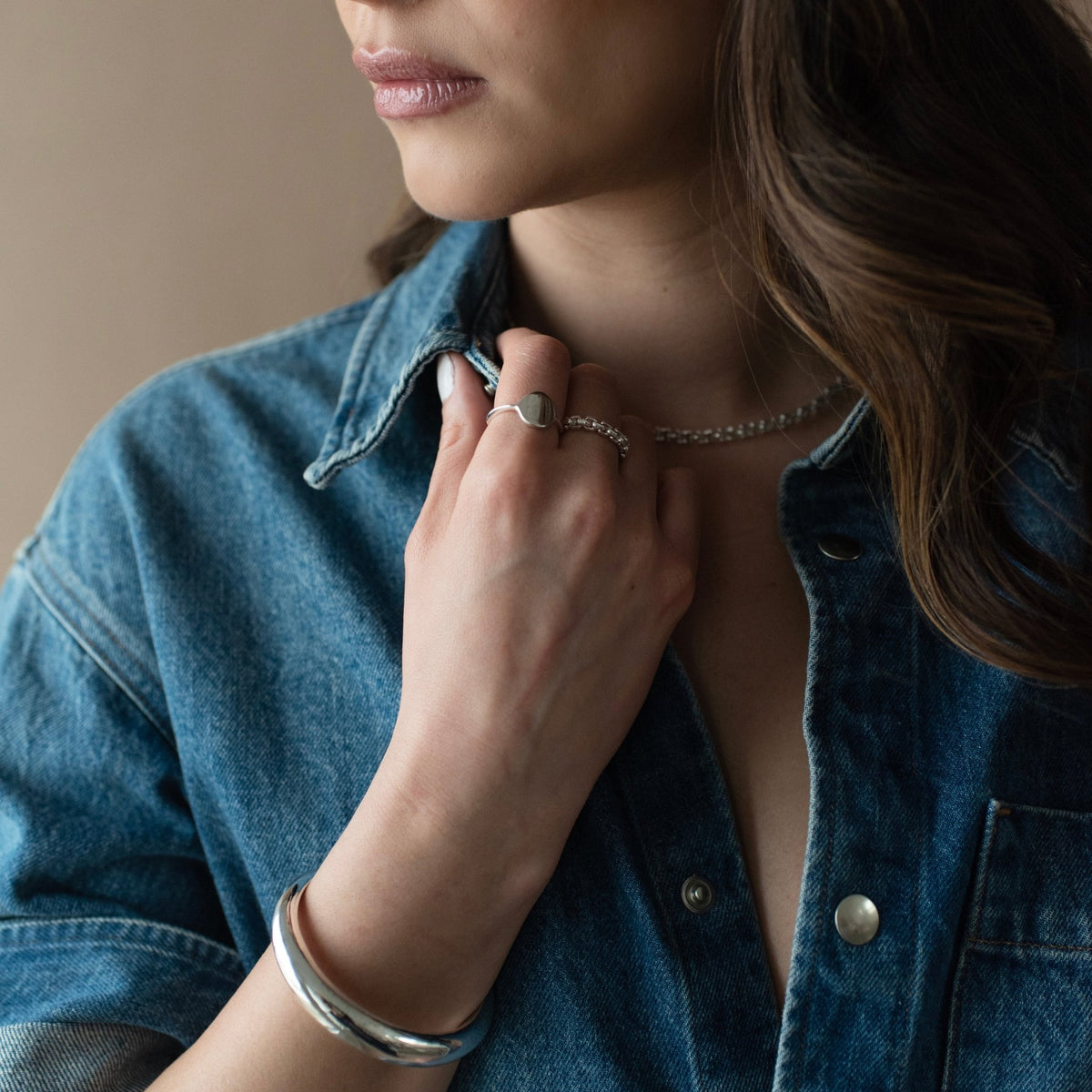 Poise Sculpted Cuff Bracelet - SO PRETTY CARA COTTER