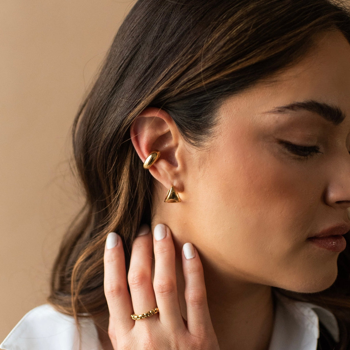 Poise Sculpted Ear Cuff - SO PRETTY CARA COTTER