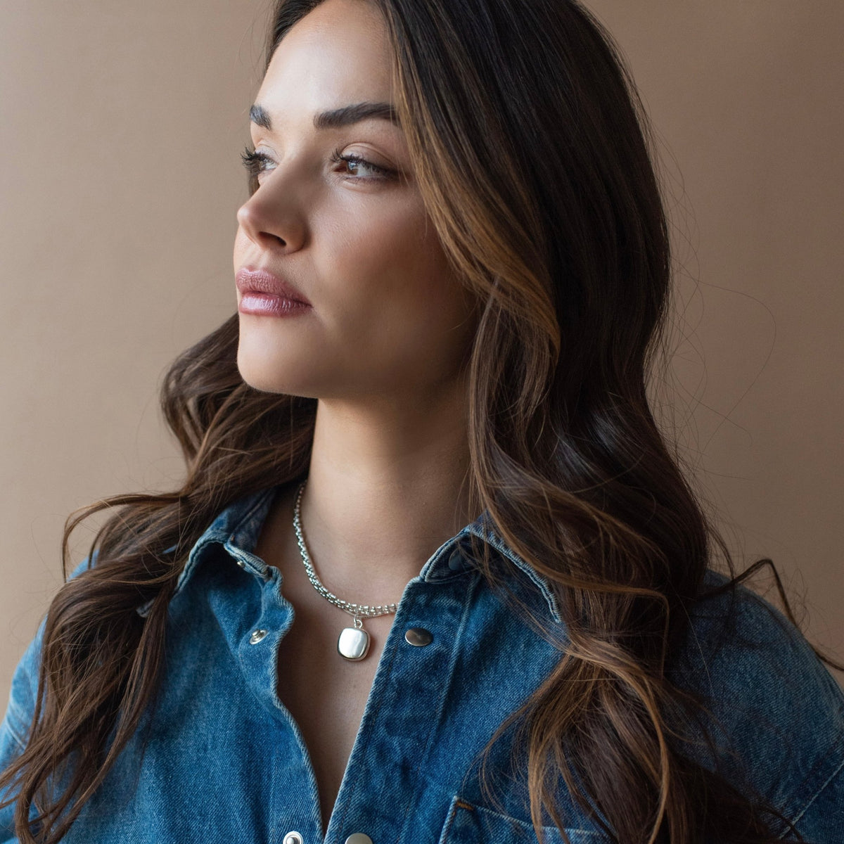 Poise Sculpted Square Locket - SO PRETTY CARA COTTER