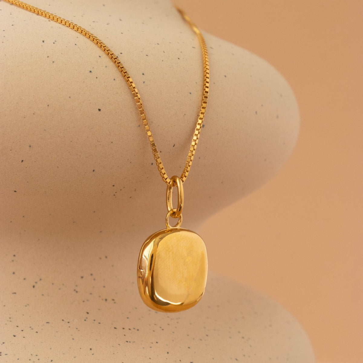 Poise Sculpted Square Locket - SO PRETTY CARA COTTER