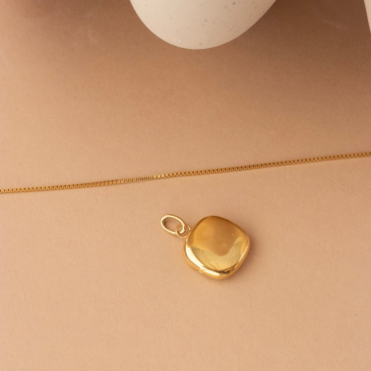 Poise Sculpted Square Locket - SO PRETTY CARA COTTER