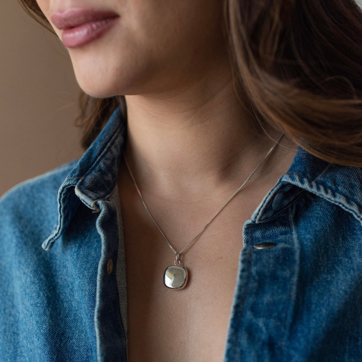 Poise Sculpted Square Locket - SO PRETTY CARA COTTER