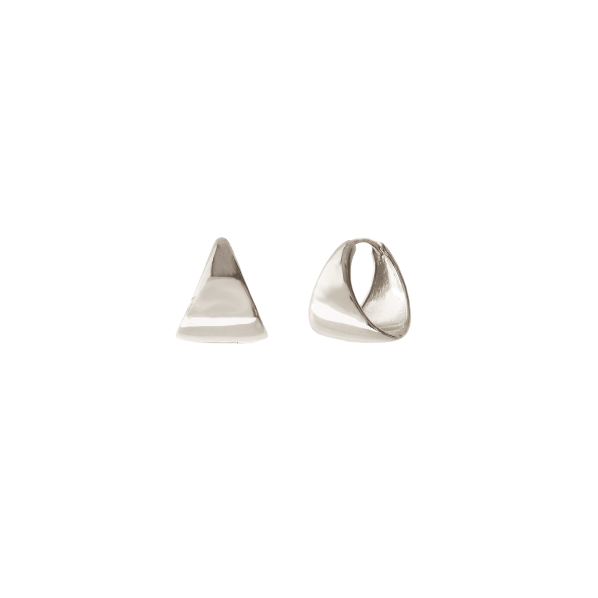 Poise Sculpted Triangle Hoops - Medium - SO PRETTY CARA COTTER