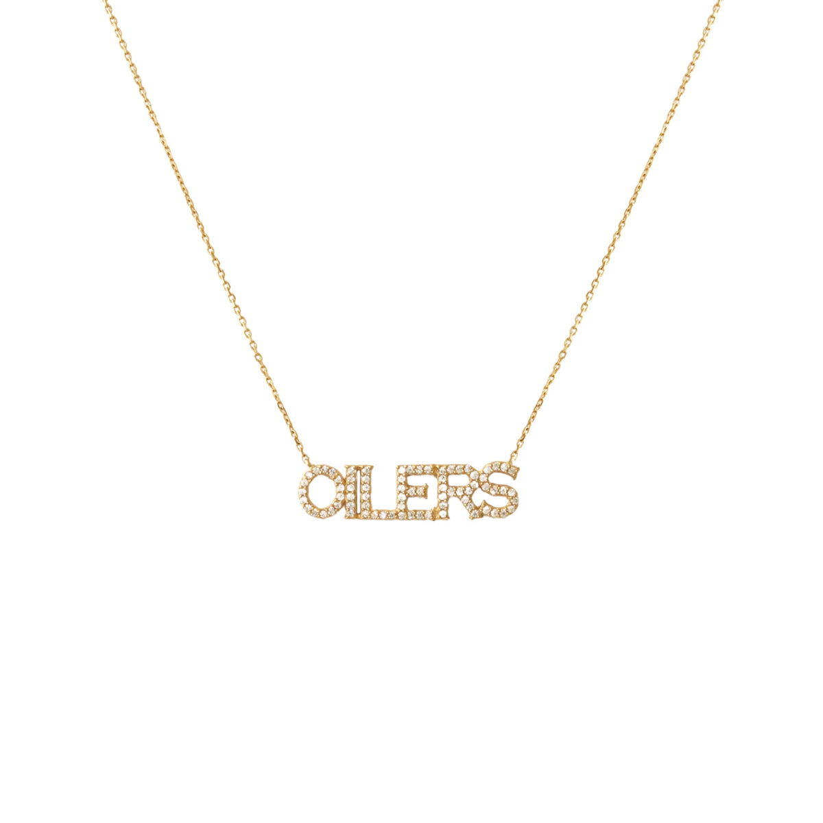 Pre - Order Edmonton Oilers Pavé Necklace - SO PRETTY CARA COTTER