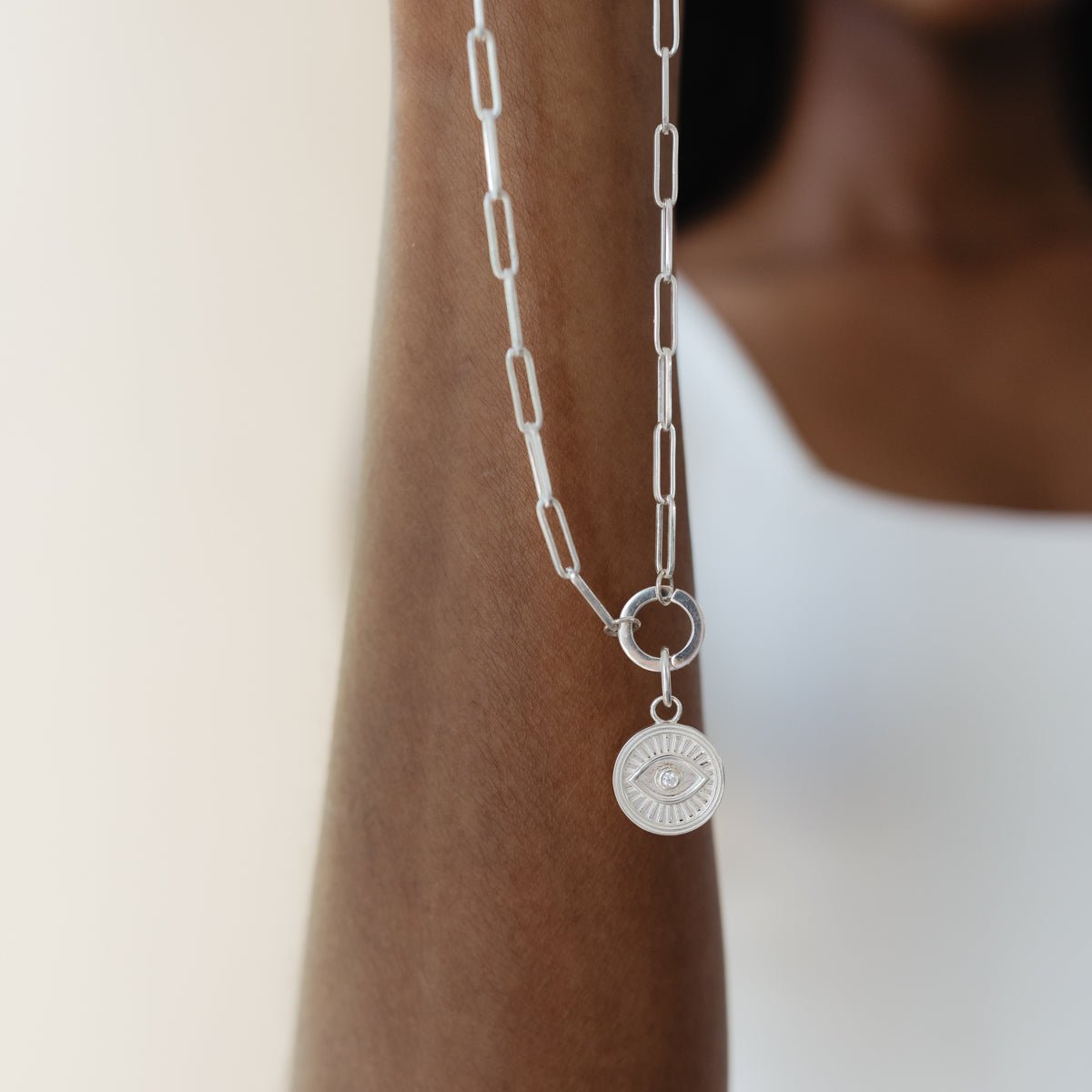 PROTECT EVIL EYE COIN CHARM - SO PRETTY CARA COTTER