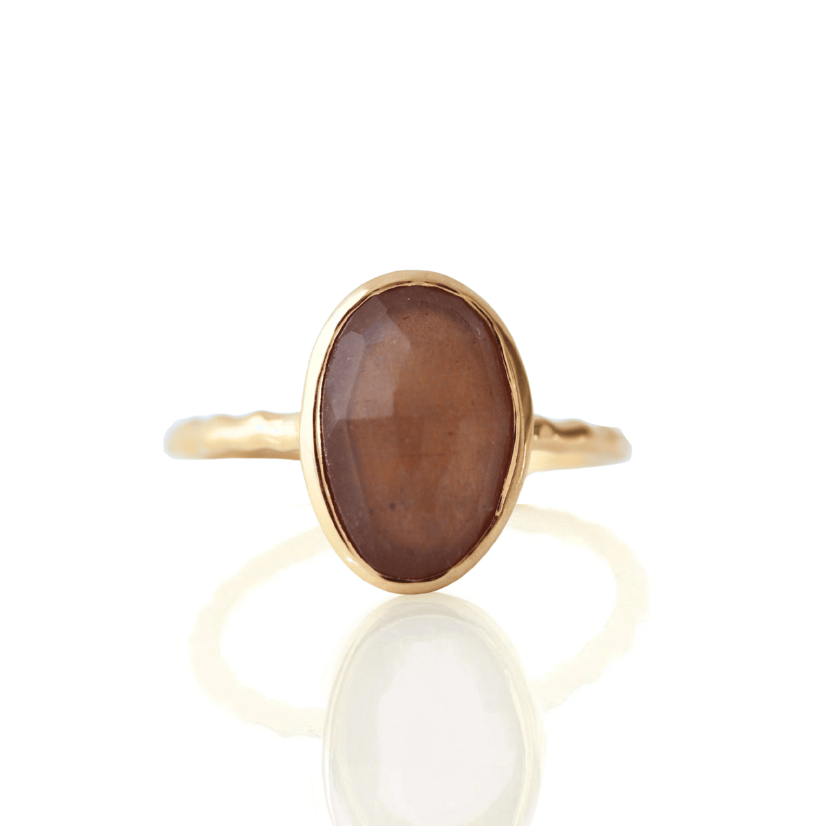 Protect Oval Ring - Chai Moonstone - SO PRETTY CARA COTTER