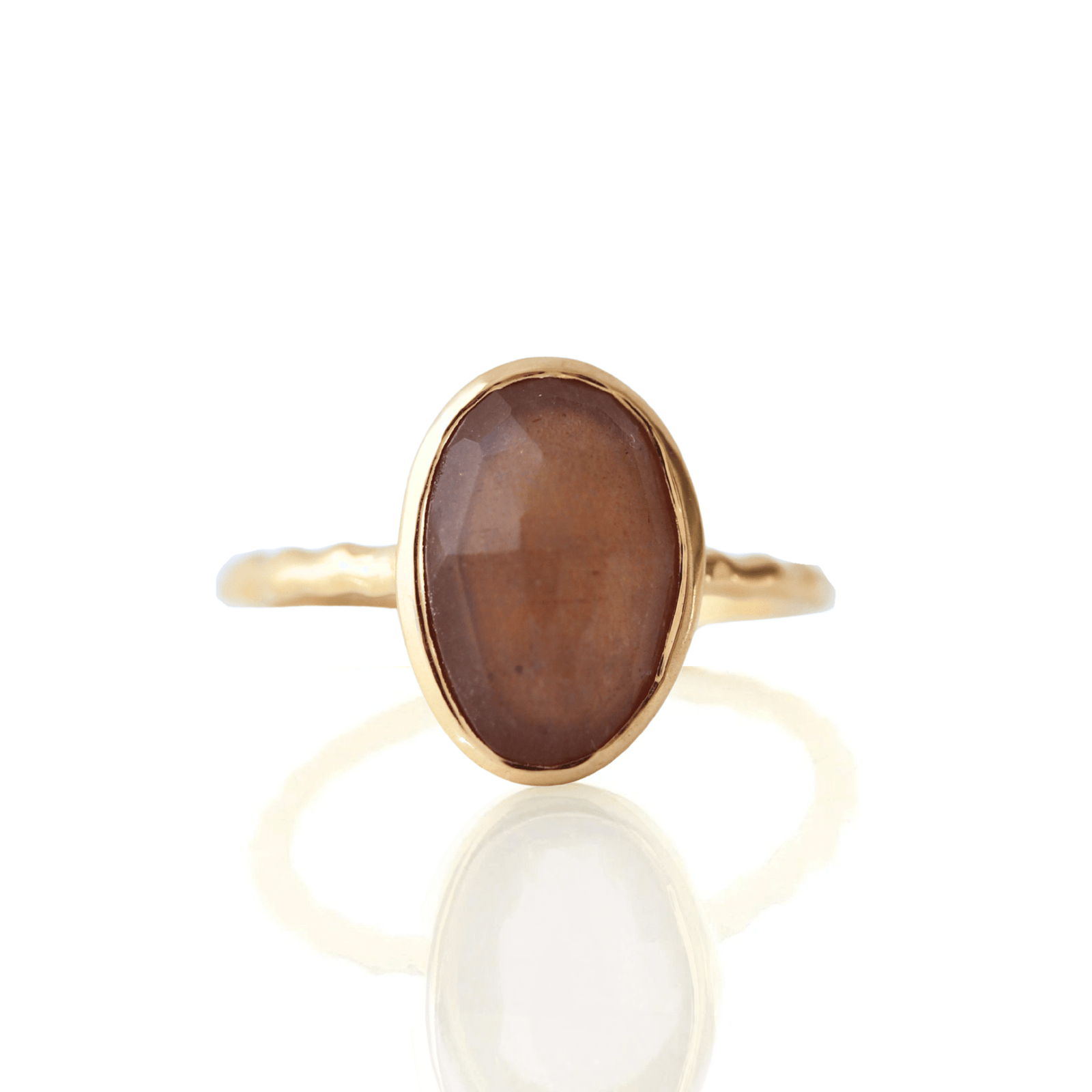 Protect Oval Ring - Chai Moonstone - SO PRETTY CARA COTTER