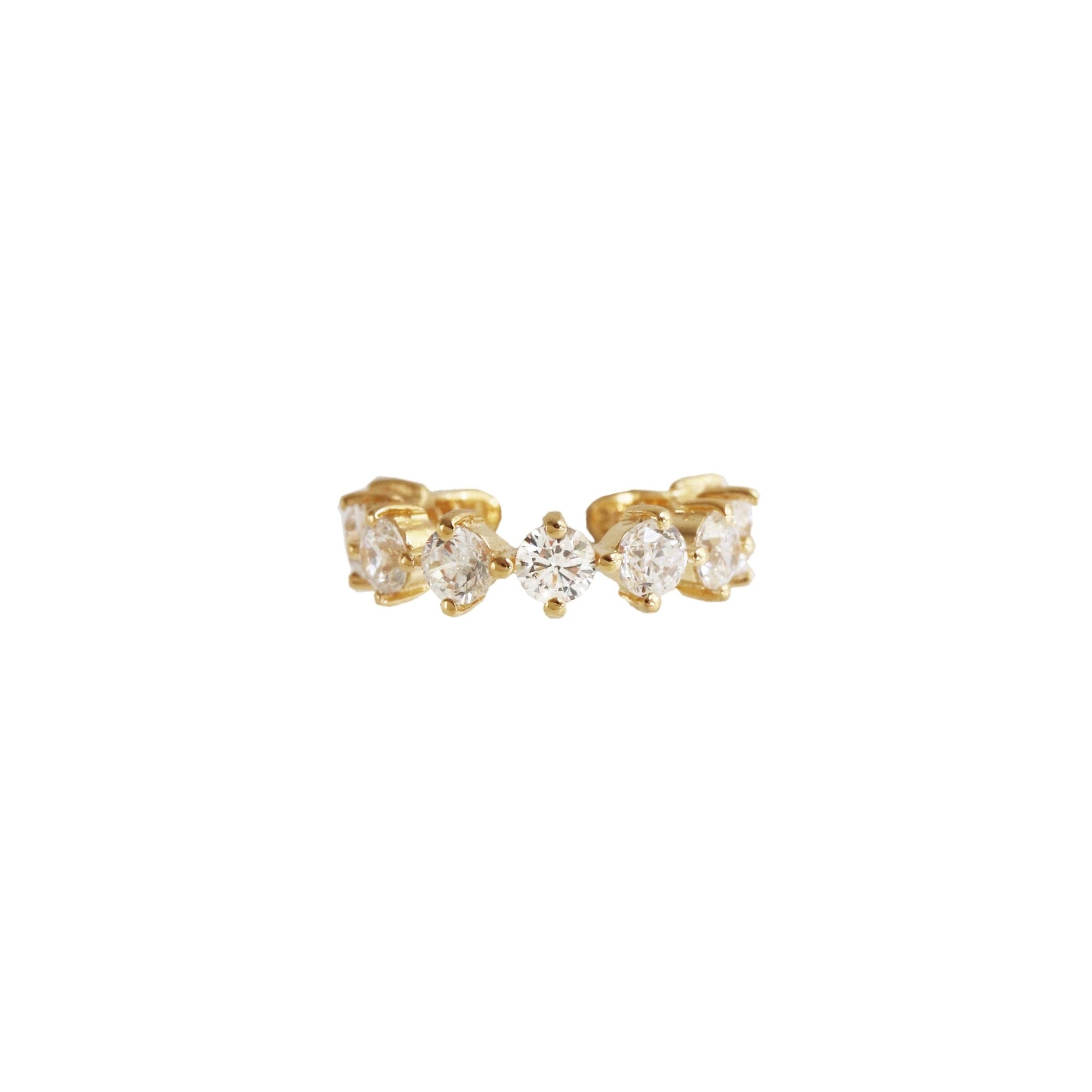 SCATTERED LOVE EAR CUFF - CUBIC ZIRCONIA & GOLD - SO PRETTY CARA COTTER