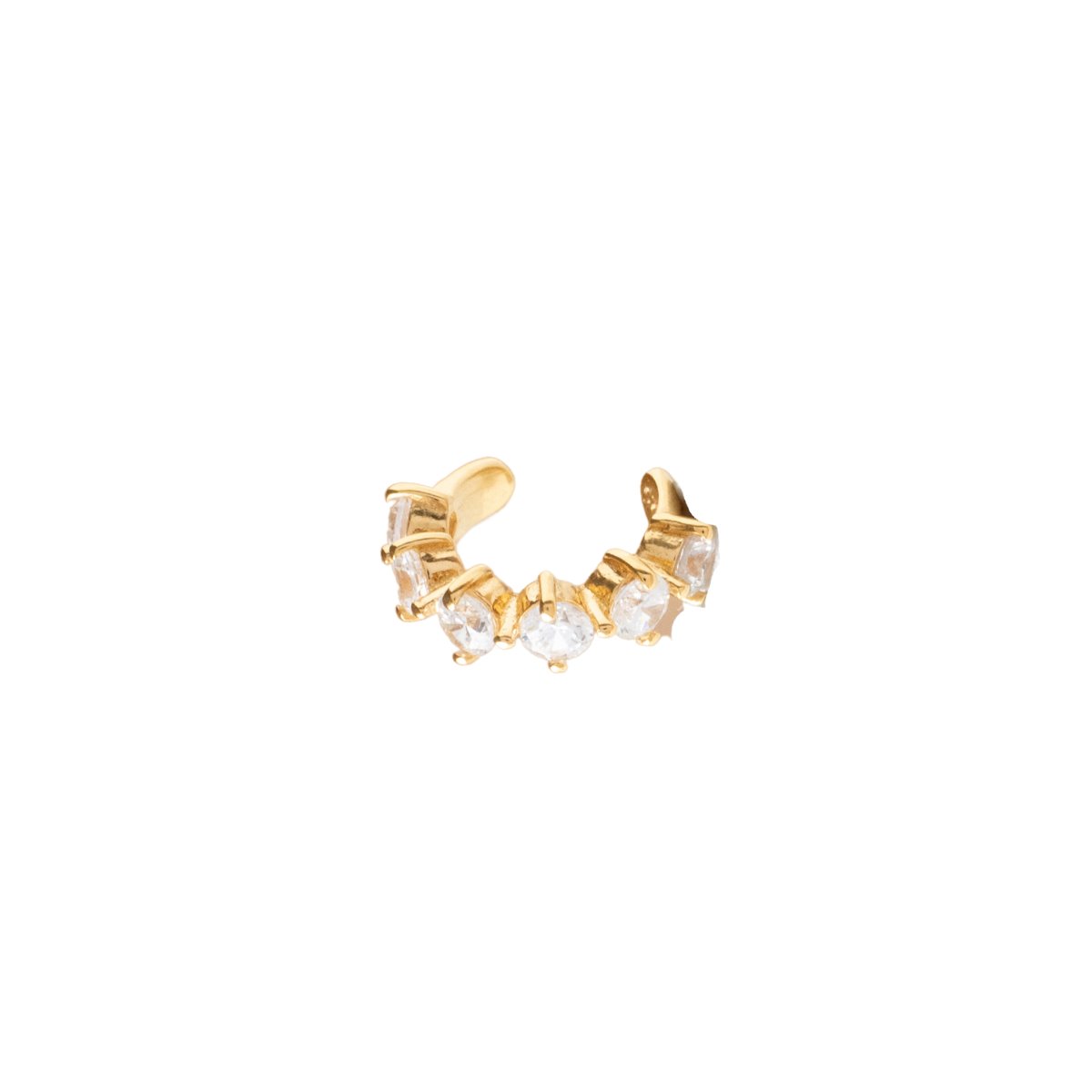 SCATTERED LOVE EAR CUFF - CUBIC ZIRCONIA &amp; GOLD - SO PRETTY CARA COTTER