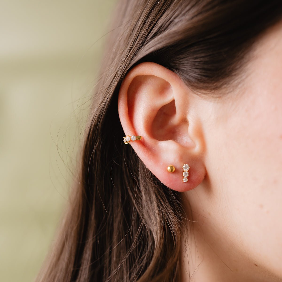 SCATTERED LOVE EAR CUFF - CUBIC ZIRCONIA & SILVER - SO PRETTY CARA COTTER