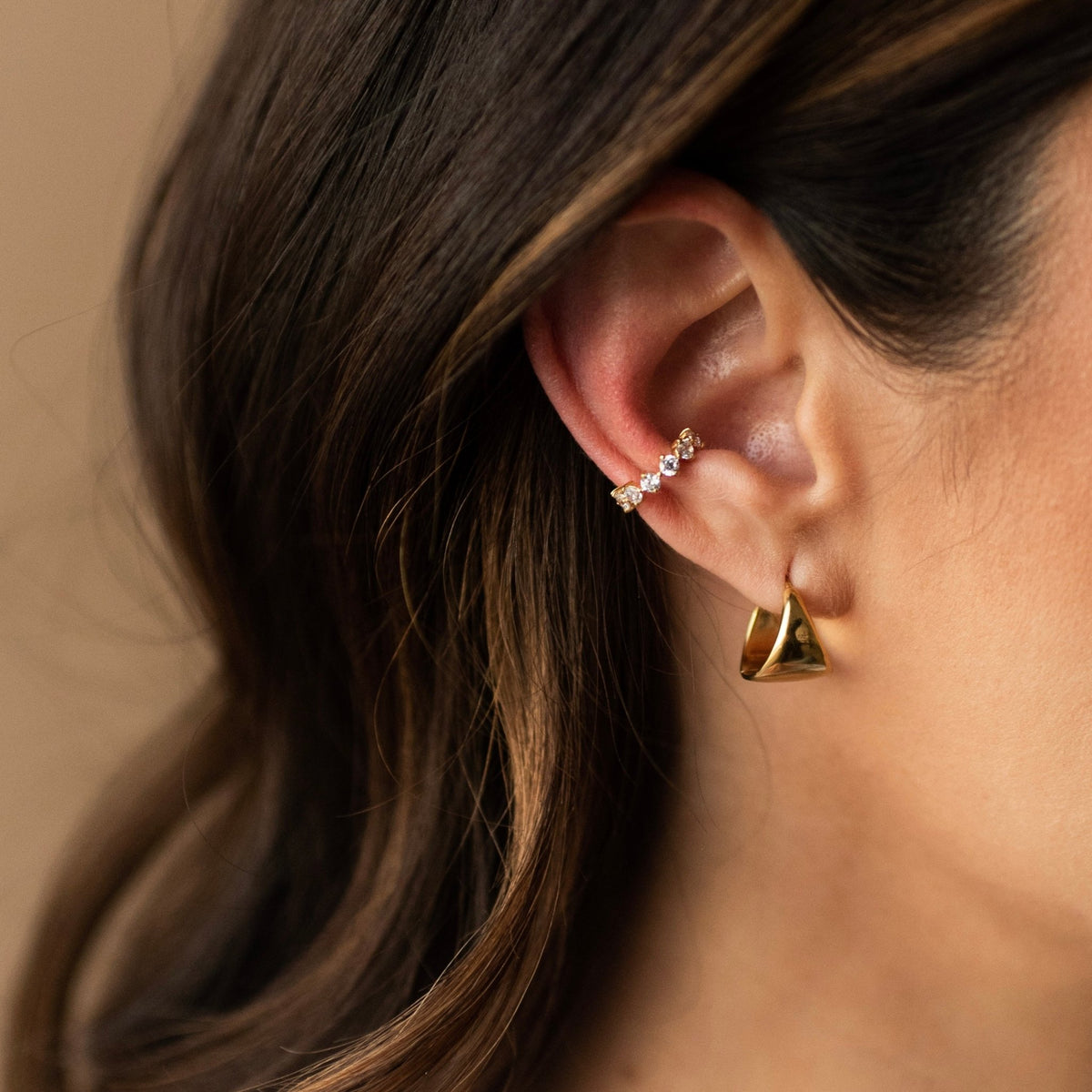 SCATTERED LOVE EAR CUFF - CUBIC ZIRCONIA & SILVER - SO PRETTY CARA COTTER