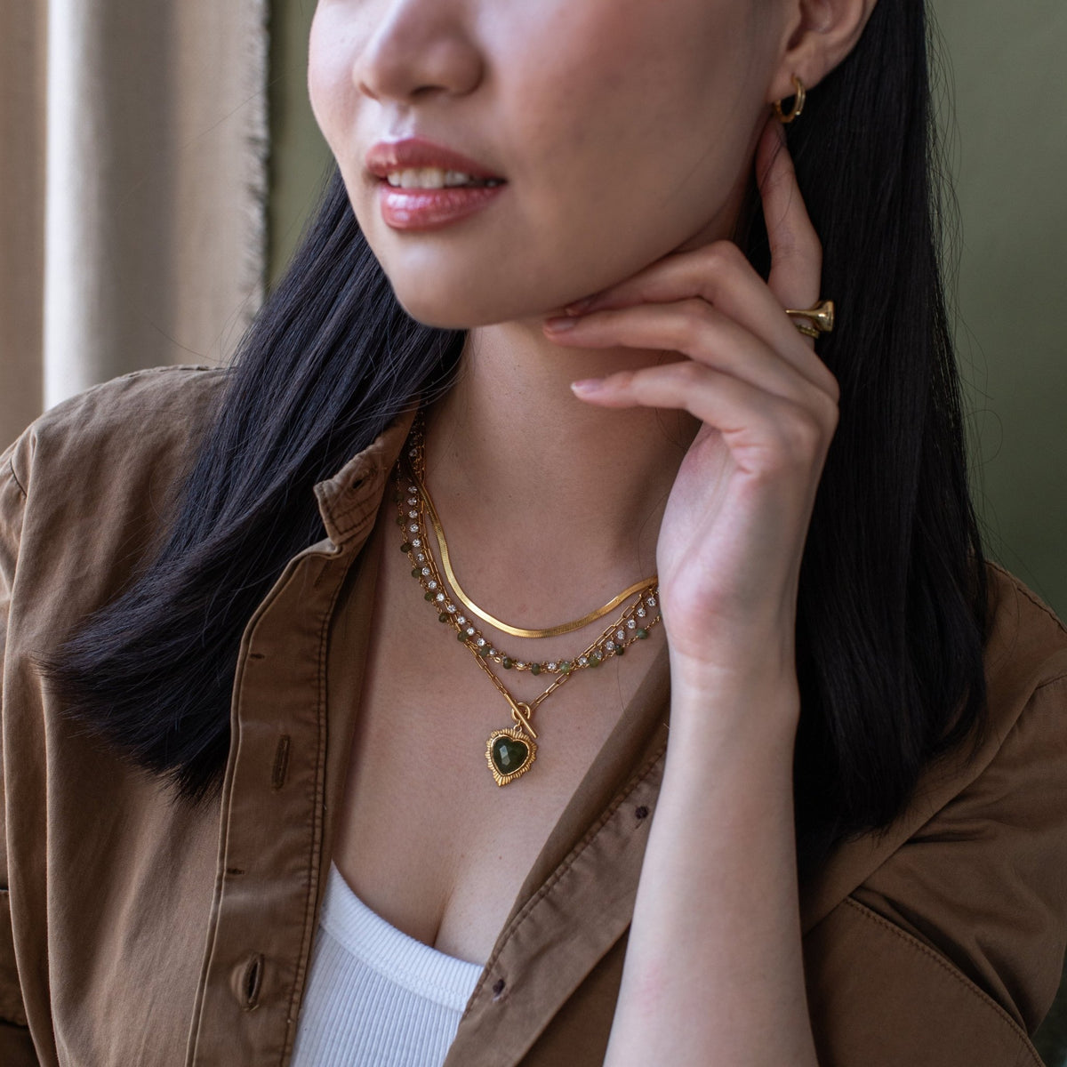 Scattered Love Ear Cuff - Juniper Vasonite - SO PRETTY CARA COTTER