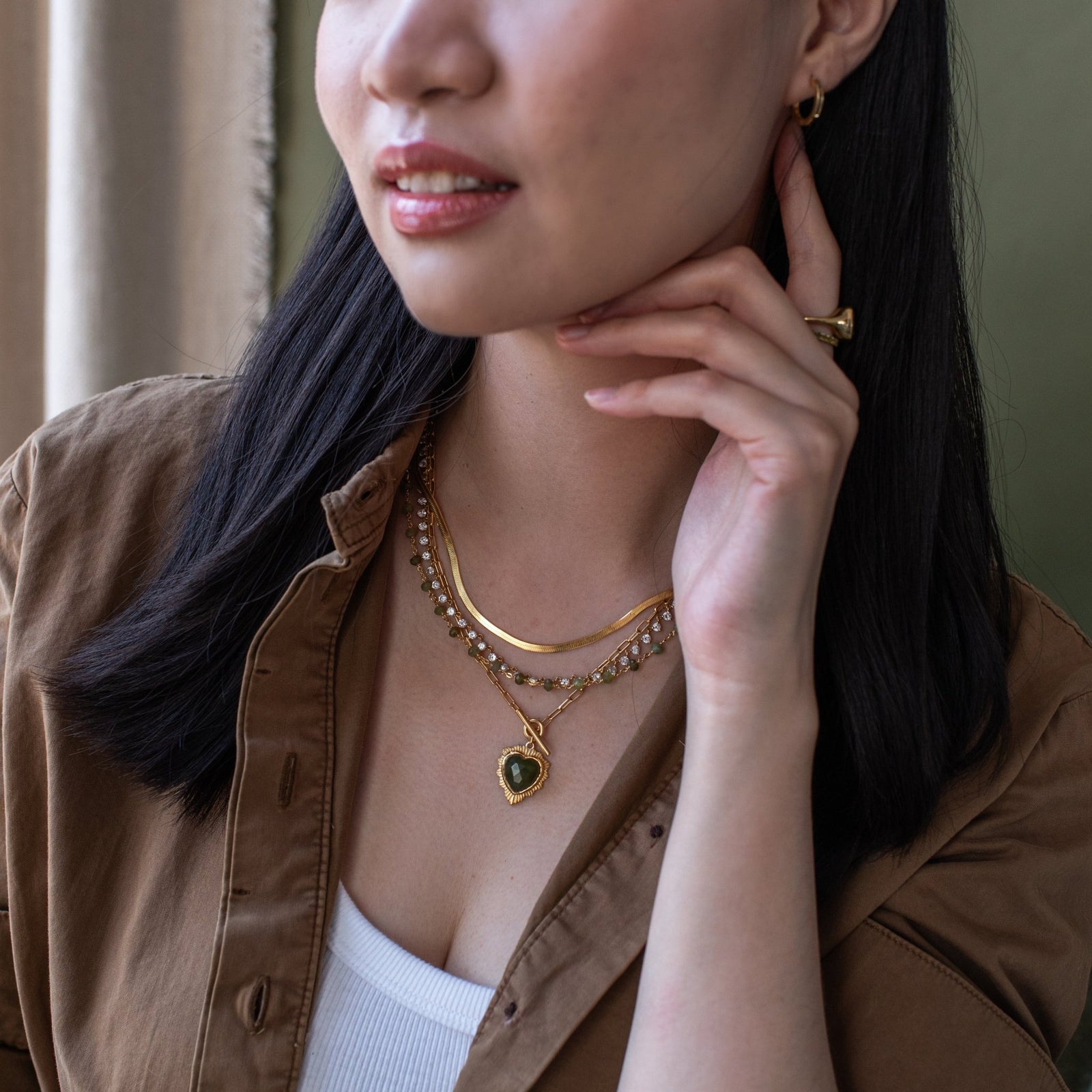 Believe Stellar Sweetheart Toggle Necklace - Juniper Vasonite - SO PRETTY CARA COTTER