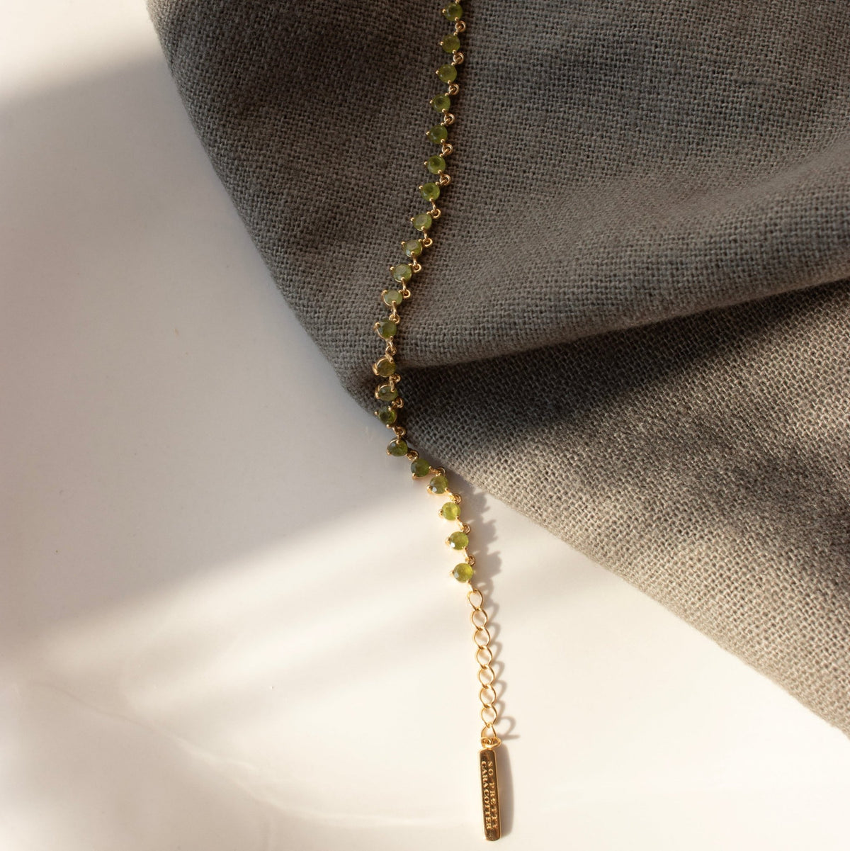 Scattered Love Tennis Bracelet - Juniper Vasonite - SO PRETTY CARA COTTER