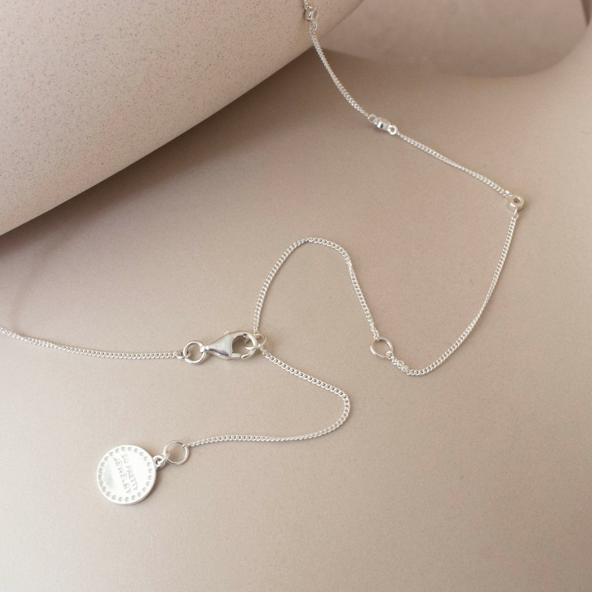 TINY LOVE NECKLACE - CUBIC ZIRCONIA - SO PRETTY CARA COTTER