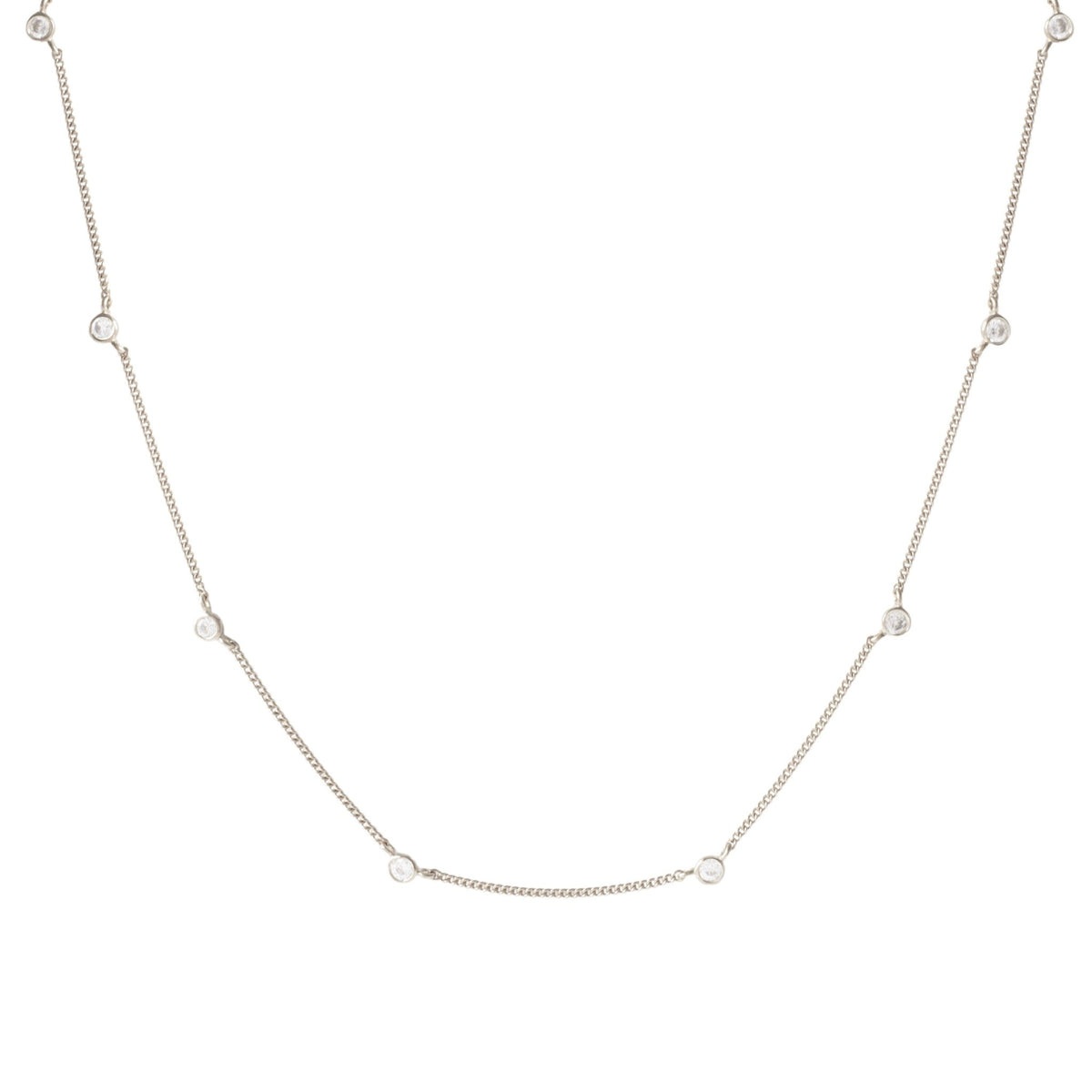 TINY LOVE NECKLACE - CUBIC ZIRCONIA - SO PRETTY CARA COTTER