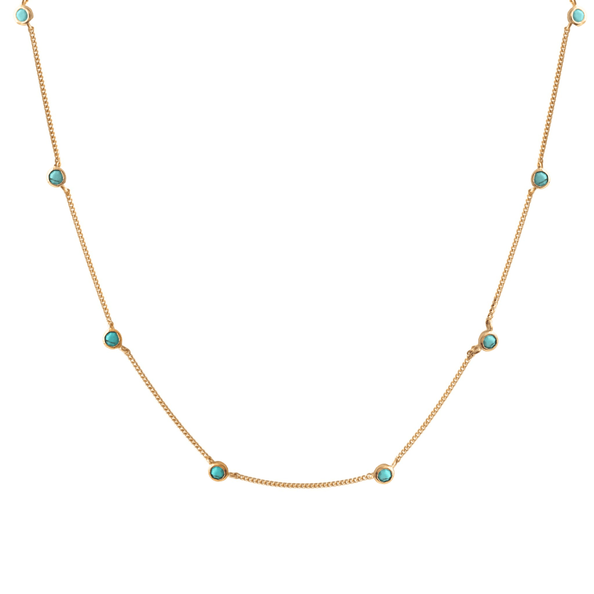 TINY LOVE NECKLACE - TURQUOISE - SO PRETTY CARA COTTER