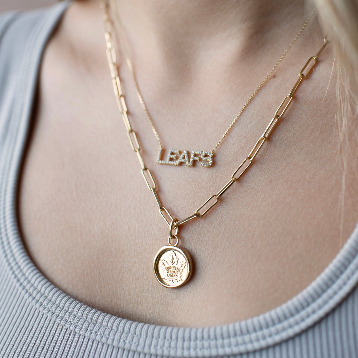 Toronto Maple Leafs Pavé Necklace - SO PRETTY CARA COTTER