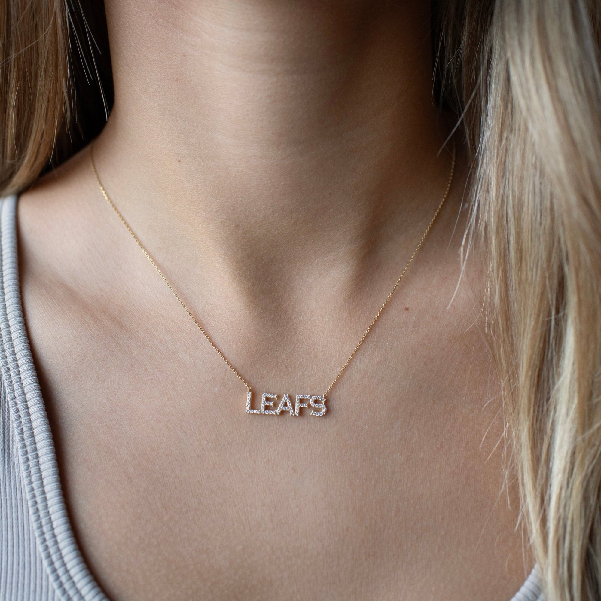 Toronto Maple Leafs Pavé Necklace - SO PRETTY CARA COTTER