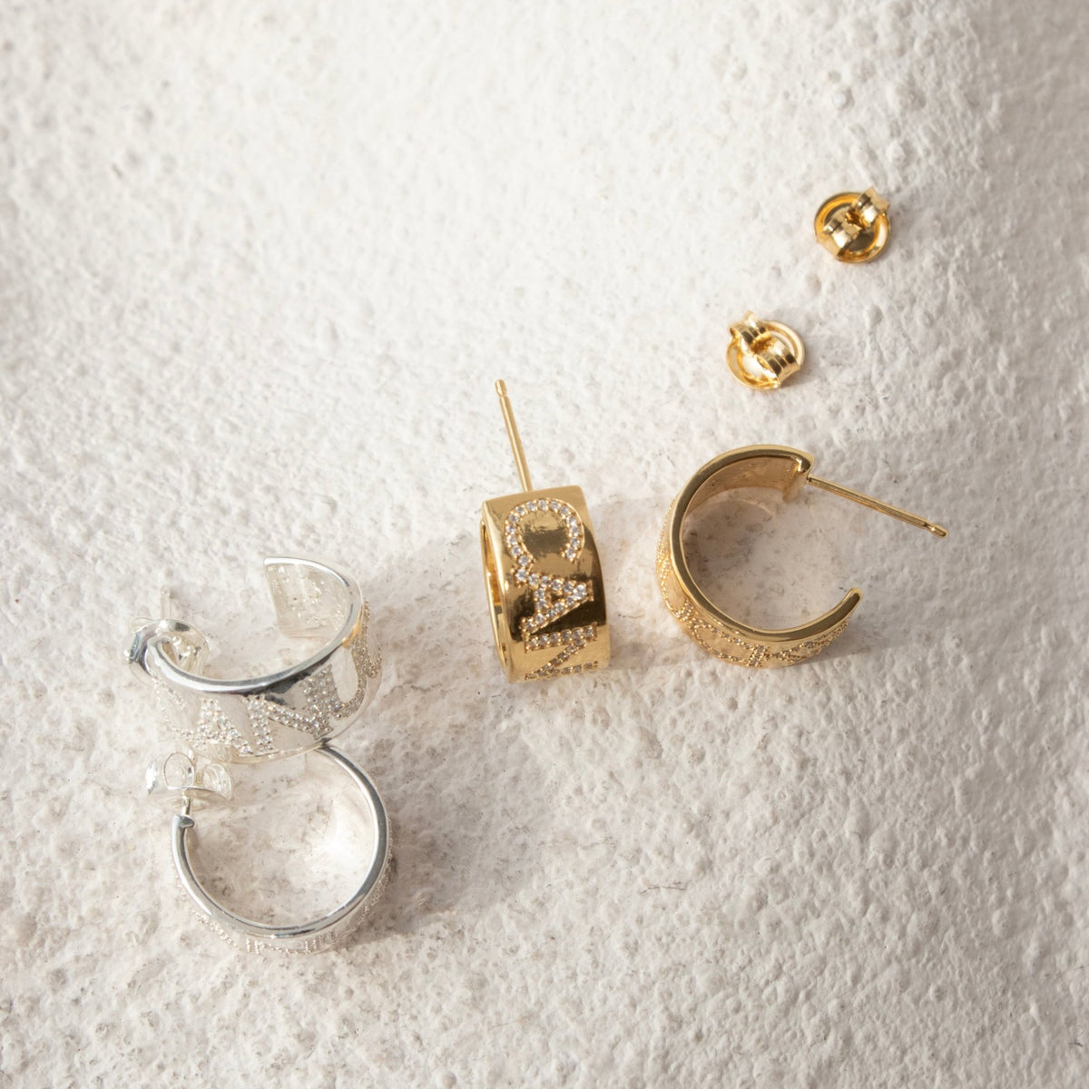 Vancouver Canucks Pavé Cigar Band Hoop Earrings - SO PRETTY CARA COTTER