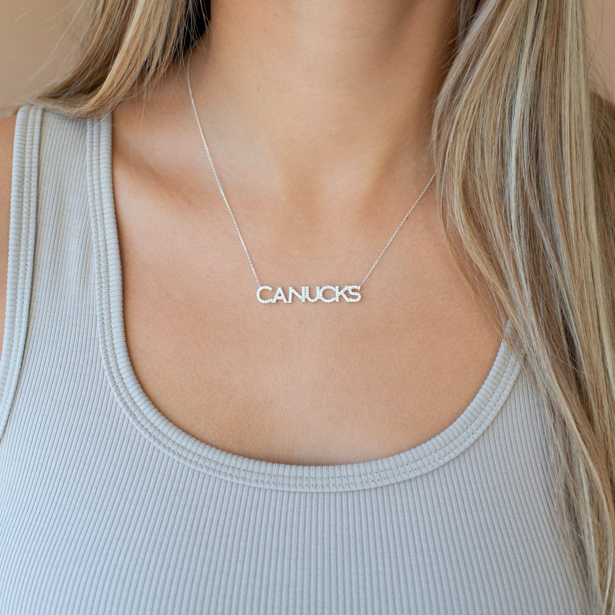 Vancouver Canucks Pavé Necklace - SO PRETTY CARA COTTER
