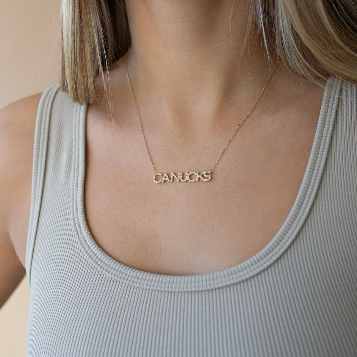 Vancouver Canucks Pavé Necklace - SO PRETTY CARA COTTER