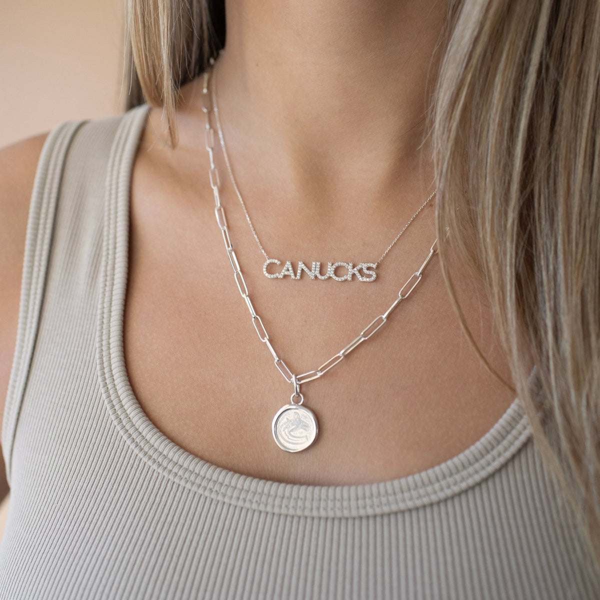 Vancouver Canucks Pavé Necklace - SO PRETTY CARA COTTER