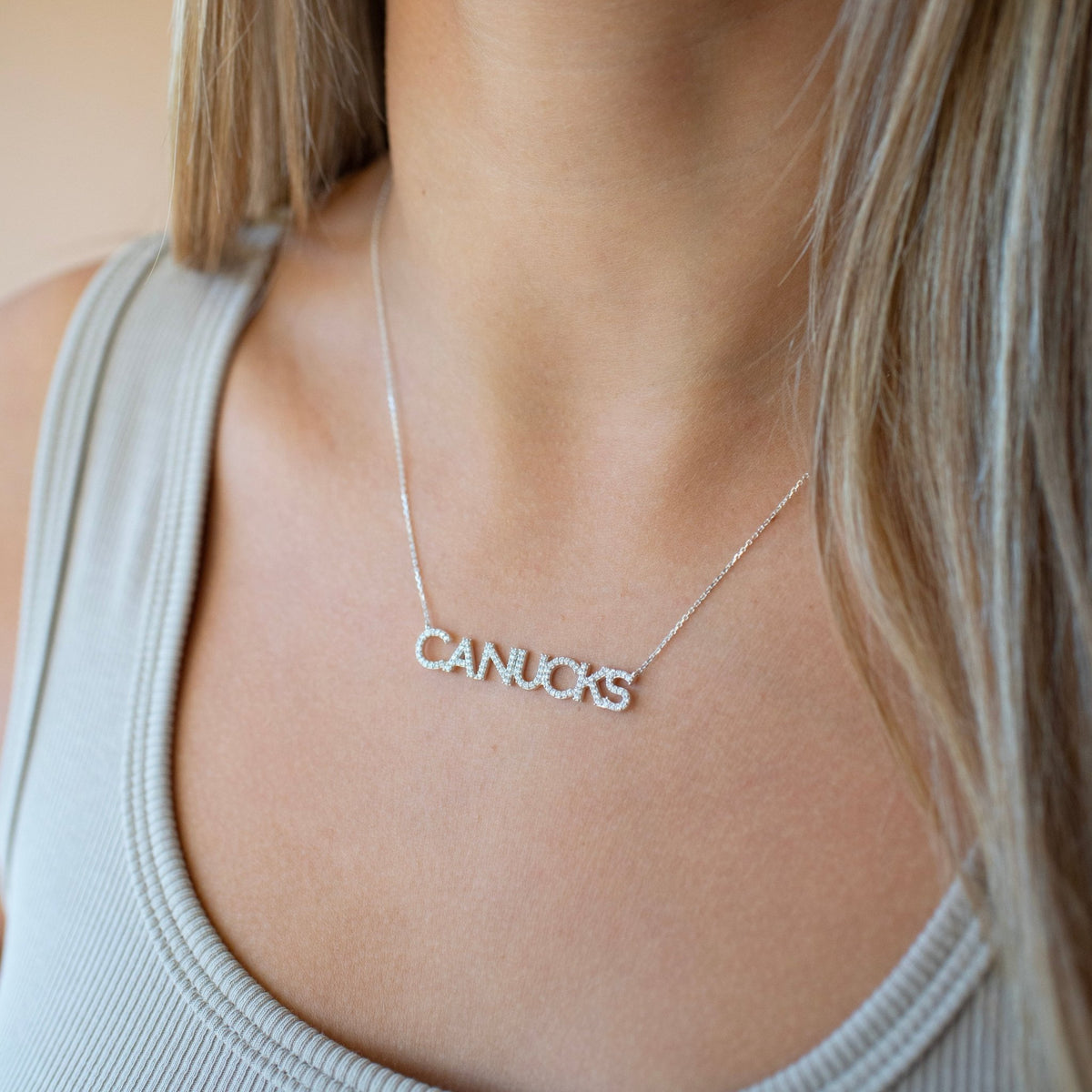 Vancouver Canucks Pavé Necklace - SO PRETTY CARA COTTER