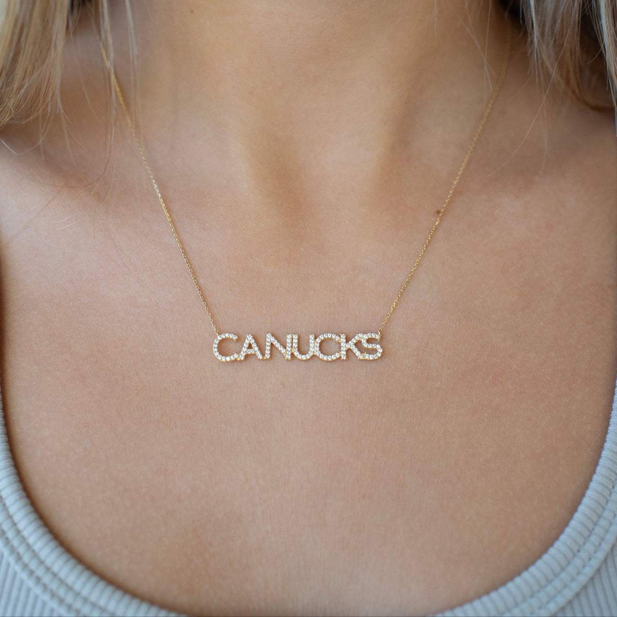 Vancouver Canucks Pavé Necklace - SO PRETTY CARA COTTER