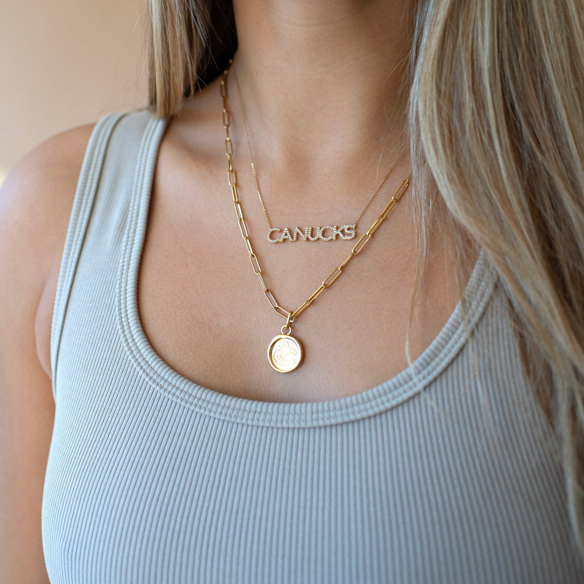 Vancouver Canucks Pavé Necklace - SO PRETTY CARA COTTER