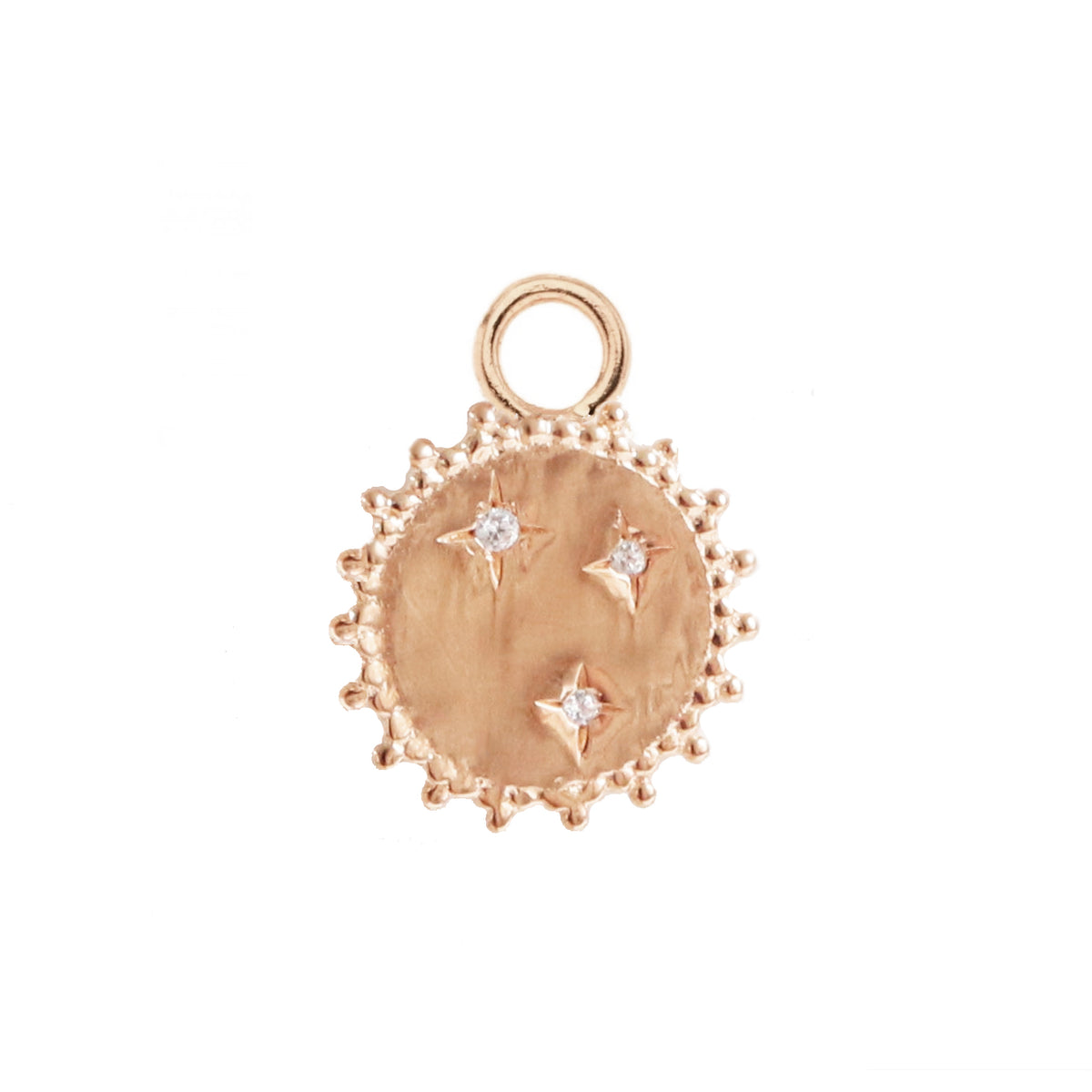 BELIEVE SOLEIL STAR NAMESAKE CHARM - CUBIC ZIRCONIA &amp; ROSE GOLD