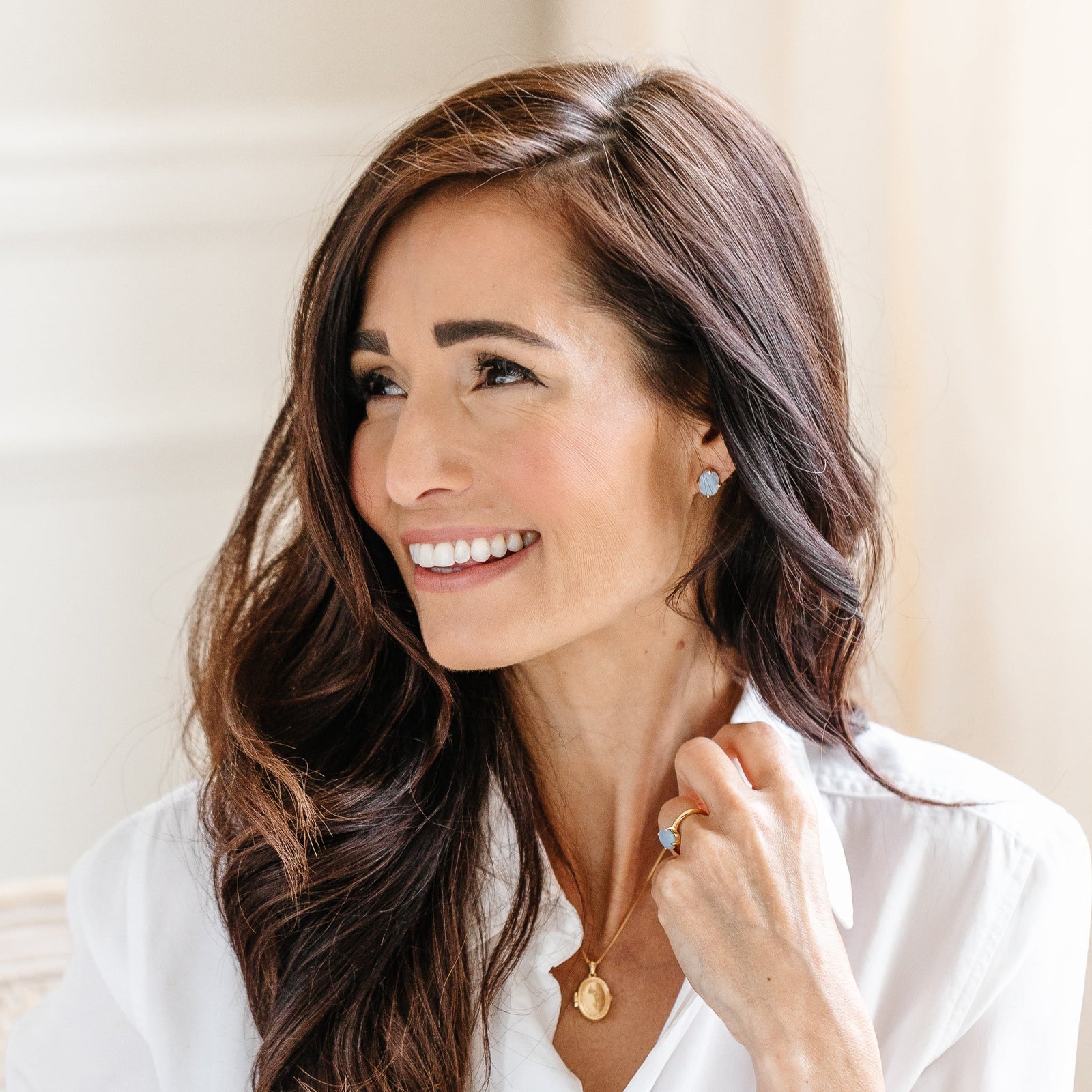 FRAICHE INSPIRE DAFFODIL LOCKET NECKLACE - GOLD - SO PRETTY CARA COTTER