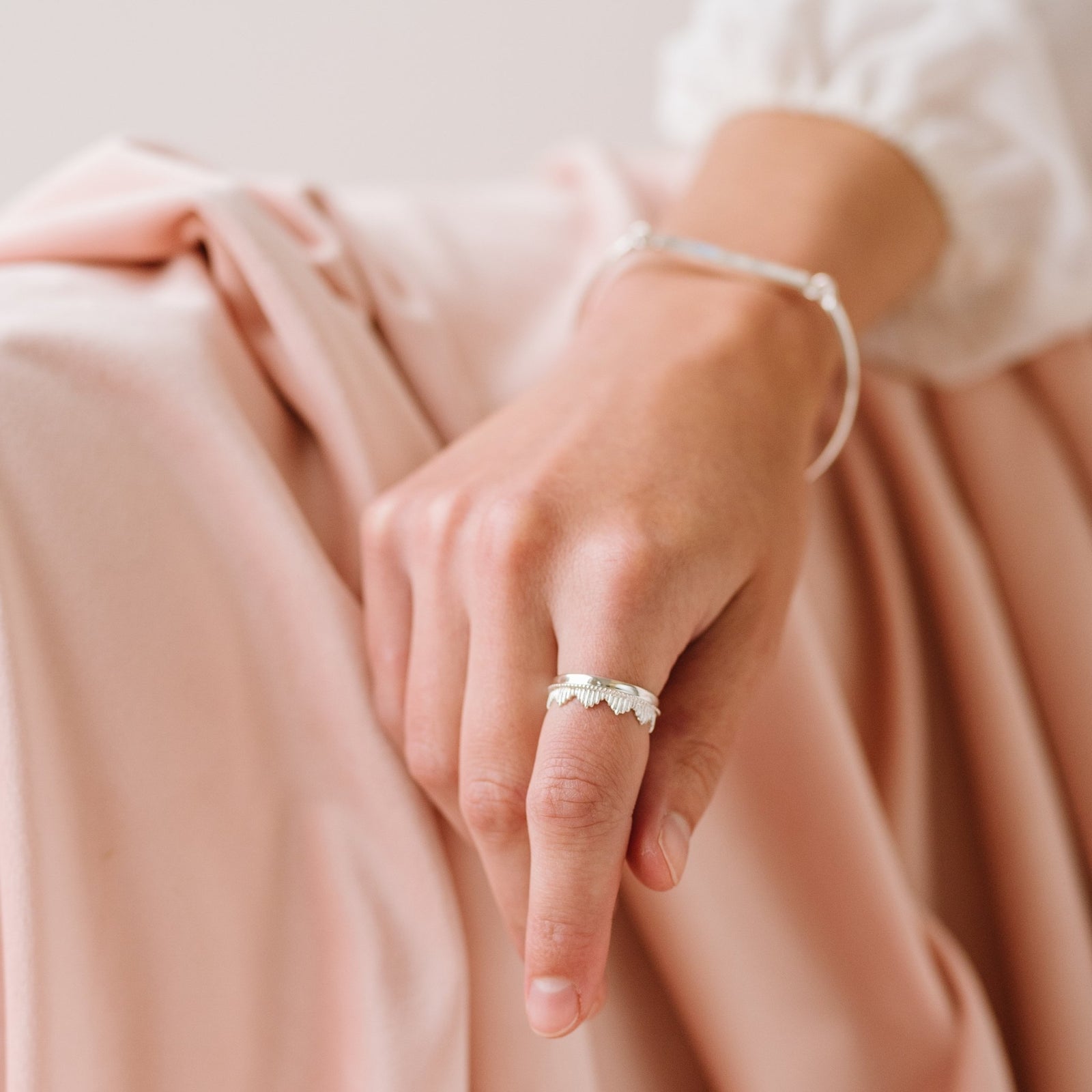 BELIEVE SOLEIL CROWN RING - SILVER - SO PRETTY CARA COTTER