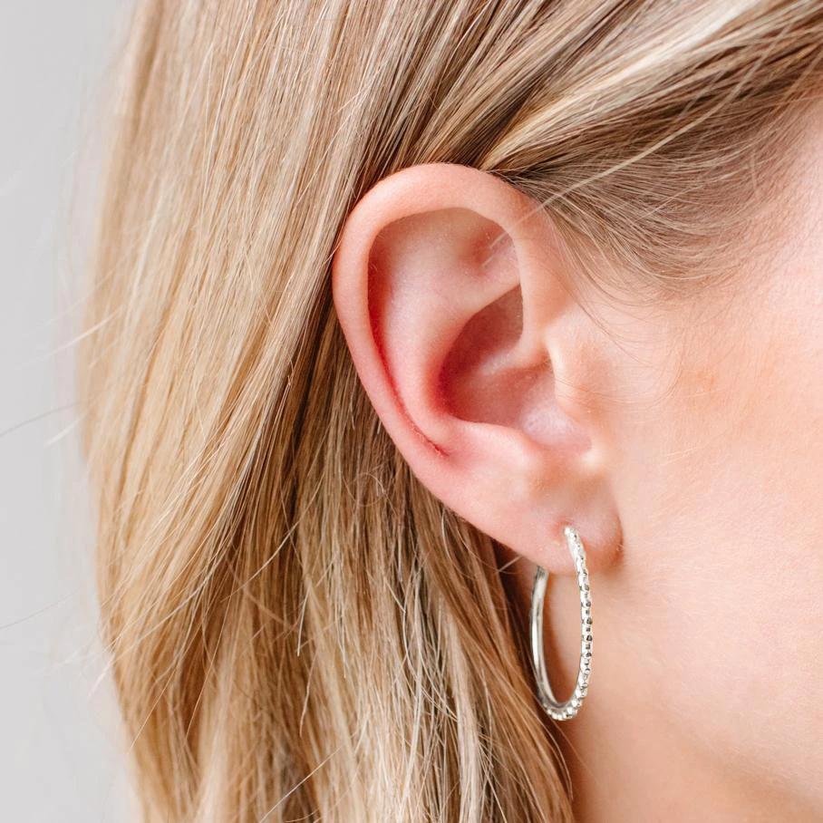 BELIEVE SOLEIL HOOPS - SILVER - SO PRETTY CARA COTTER