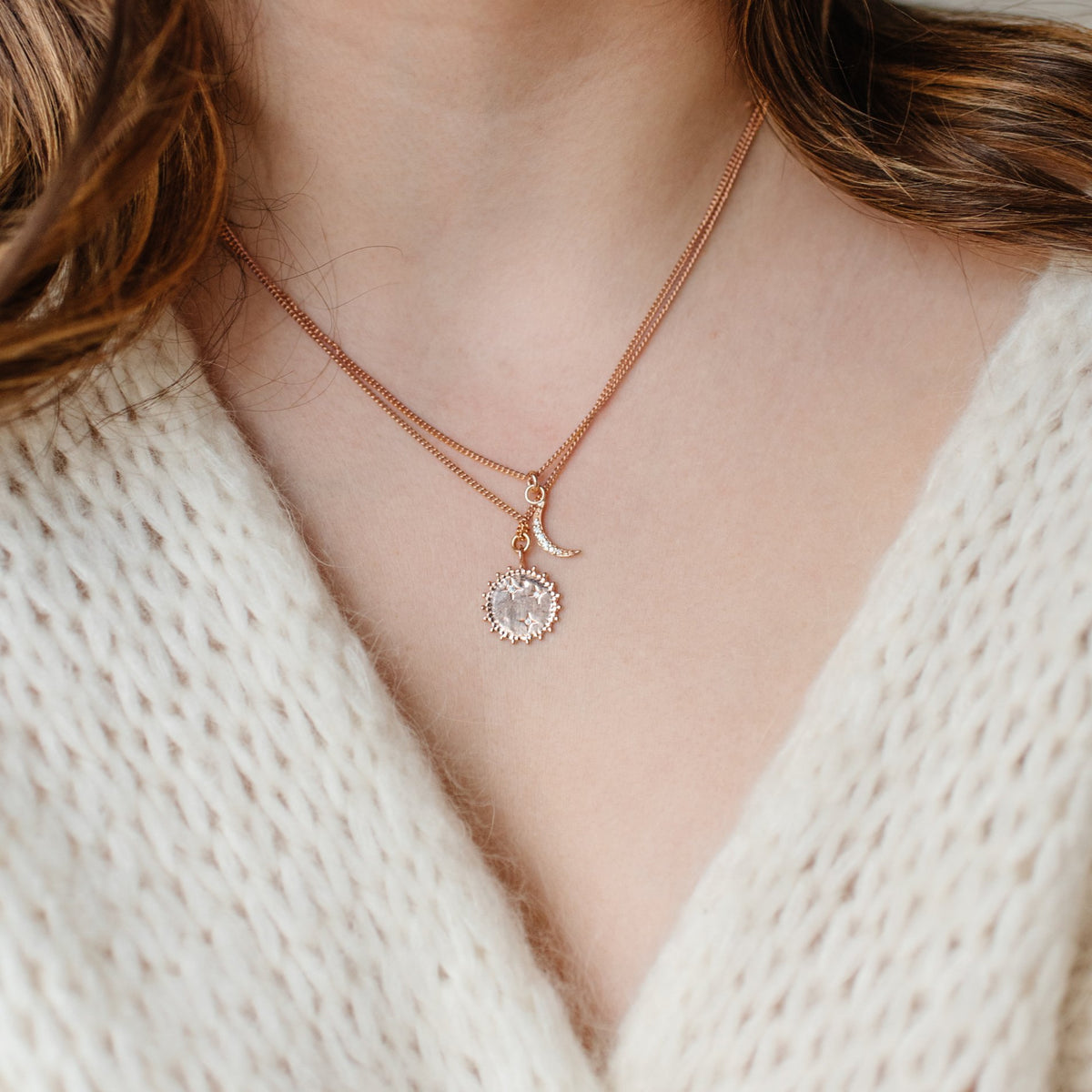BELIEVE SOLEIL STAR ICON - CUBIC ZIRCONIA &amp; ROSE GOLD - SO PRETTY CARA COTTER