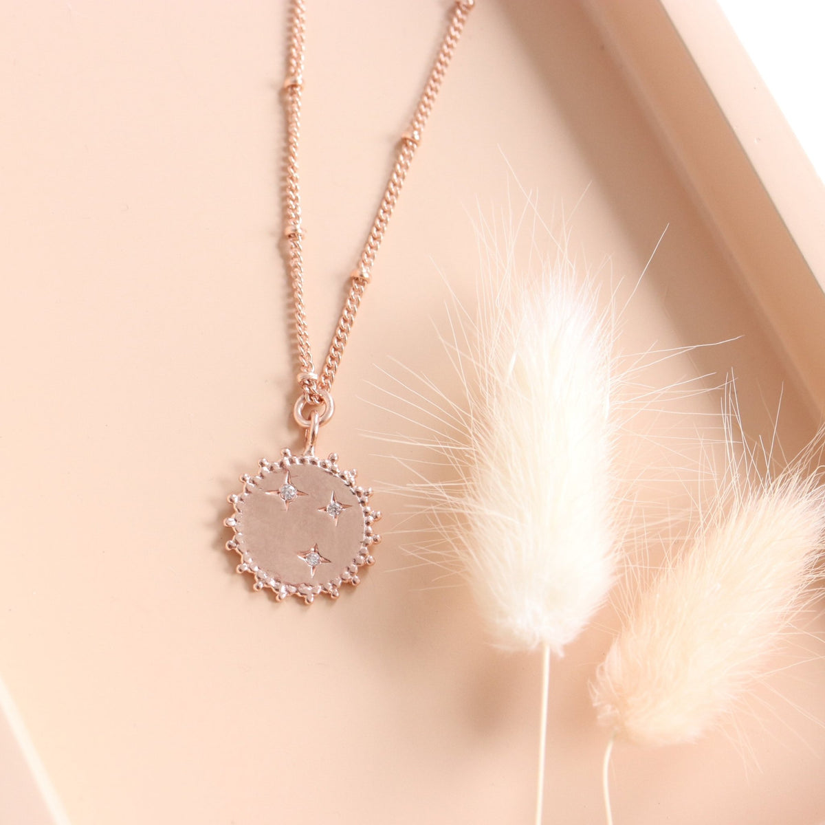 BELIEVE SOLEIL STAR ICON - CUBIC ZIRCONIA &amp; ROSE GOLD - SO PRETTY CARA COTTER