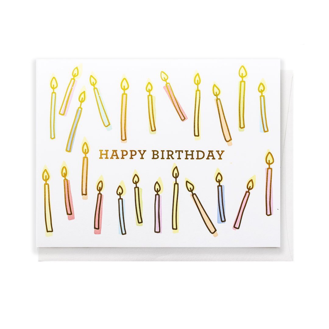 Birthday Candles, Greeting Card - SO PRETTY CARA COTTER