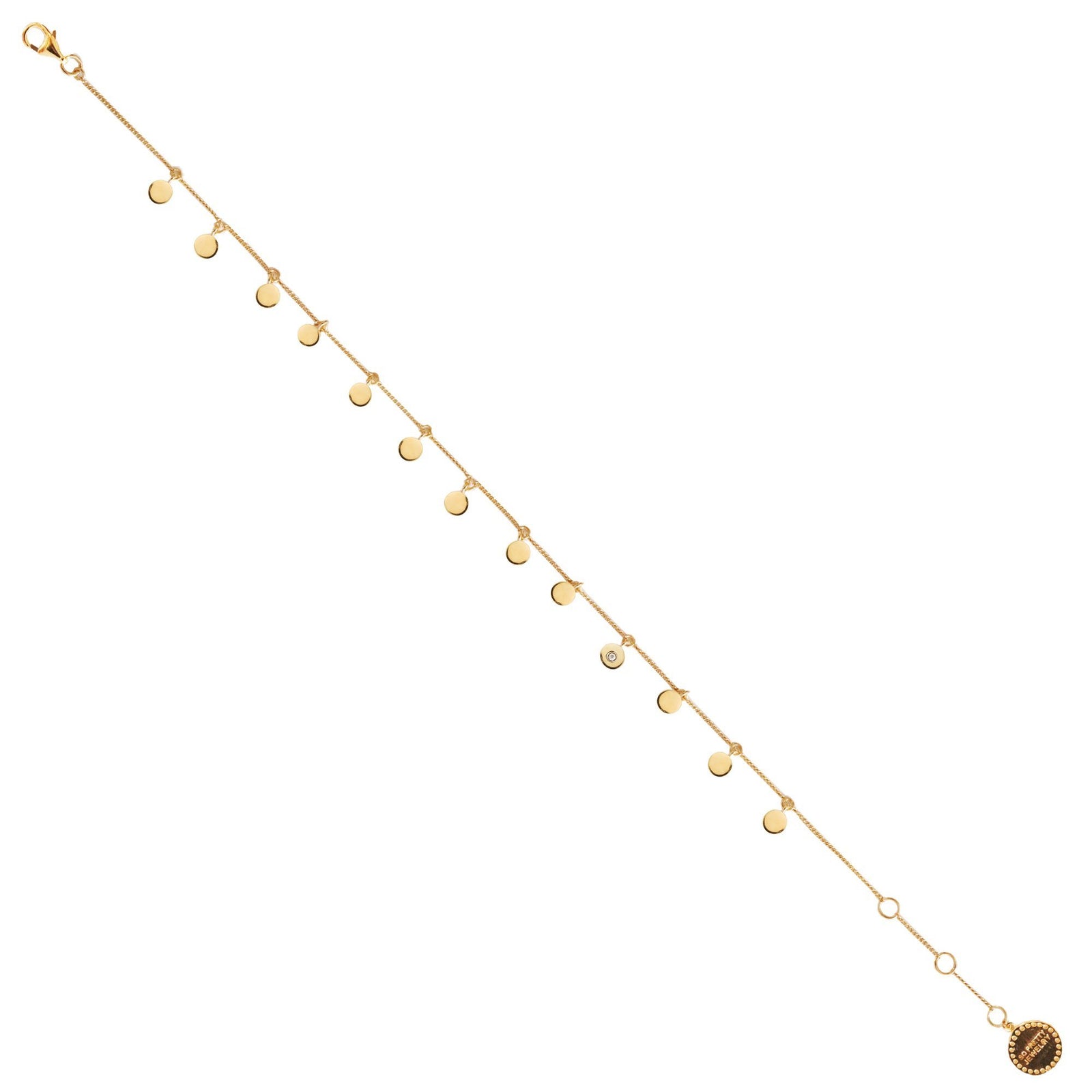 BONUS DAY - POISE DISK ANKLET - GOLD, ROSE GOLD, OR SILVER - SO PRETTY CARA COTTER