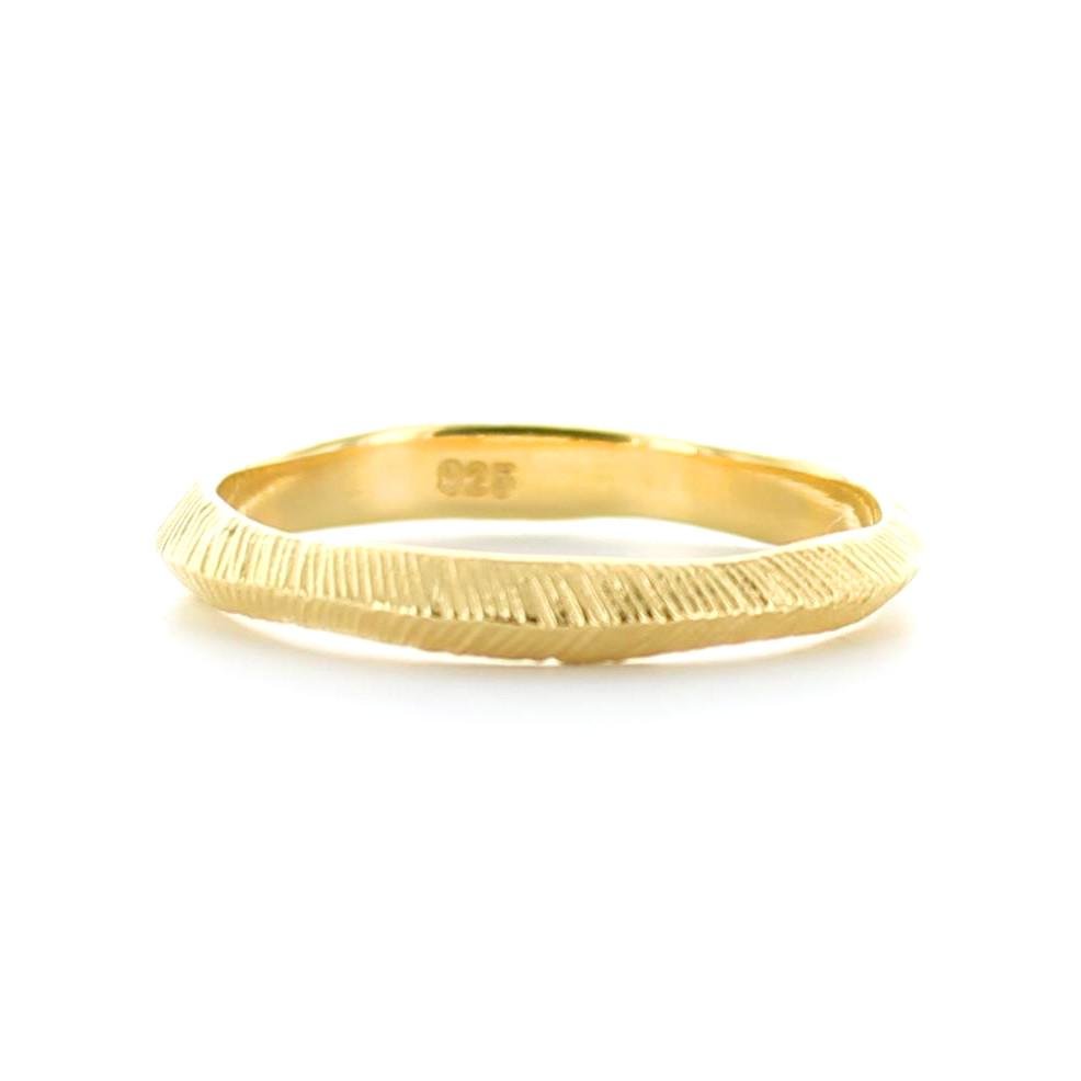 BRAVE STACKING RING & PENDANT GOLD - SO PRETTY CARA COTTER