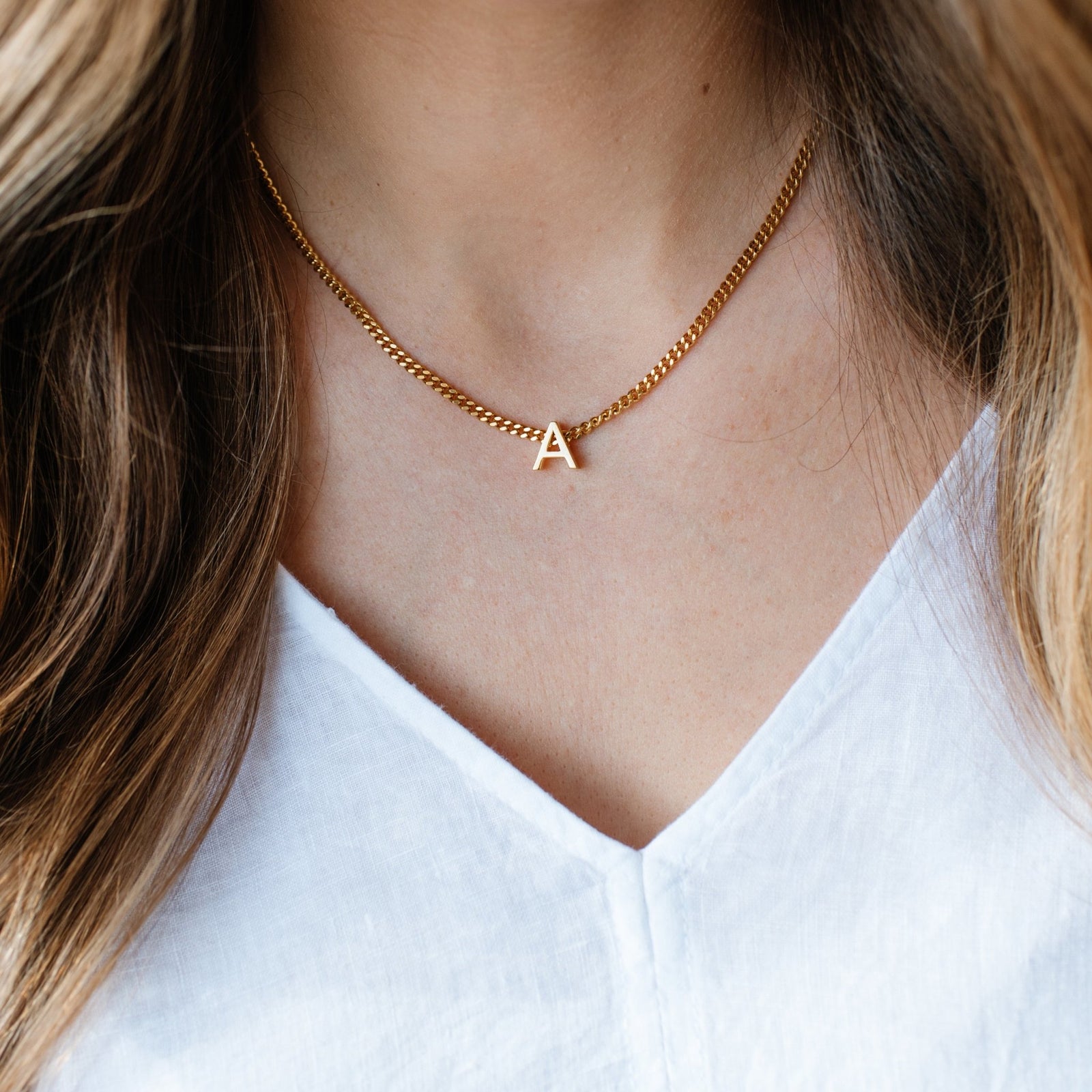 CHARMED INITAL - A - GOLD OR SILVER - SO PRETTY CARA COTTER