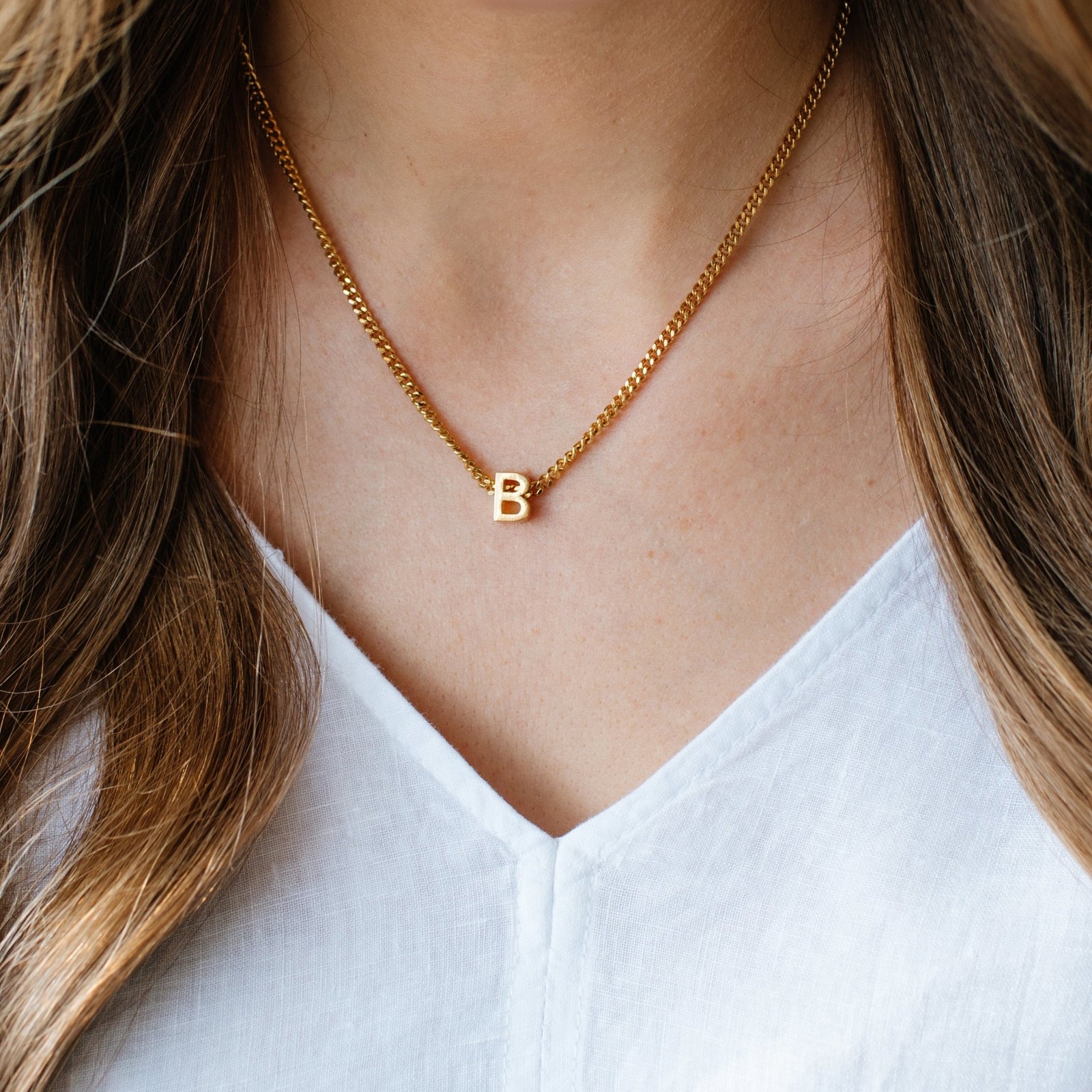 CHARMED INITIAL - B - GOLD OR SILVER - SO PRETTY CARA COTTER